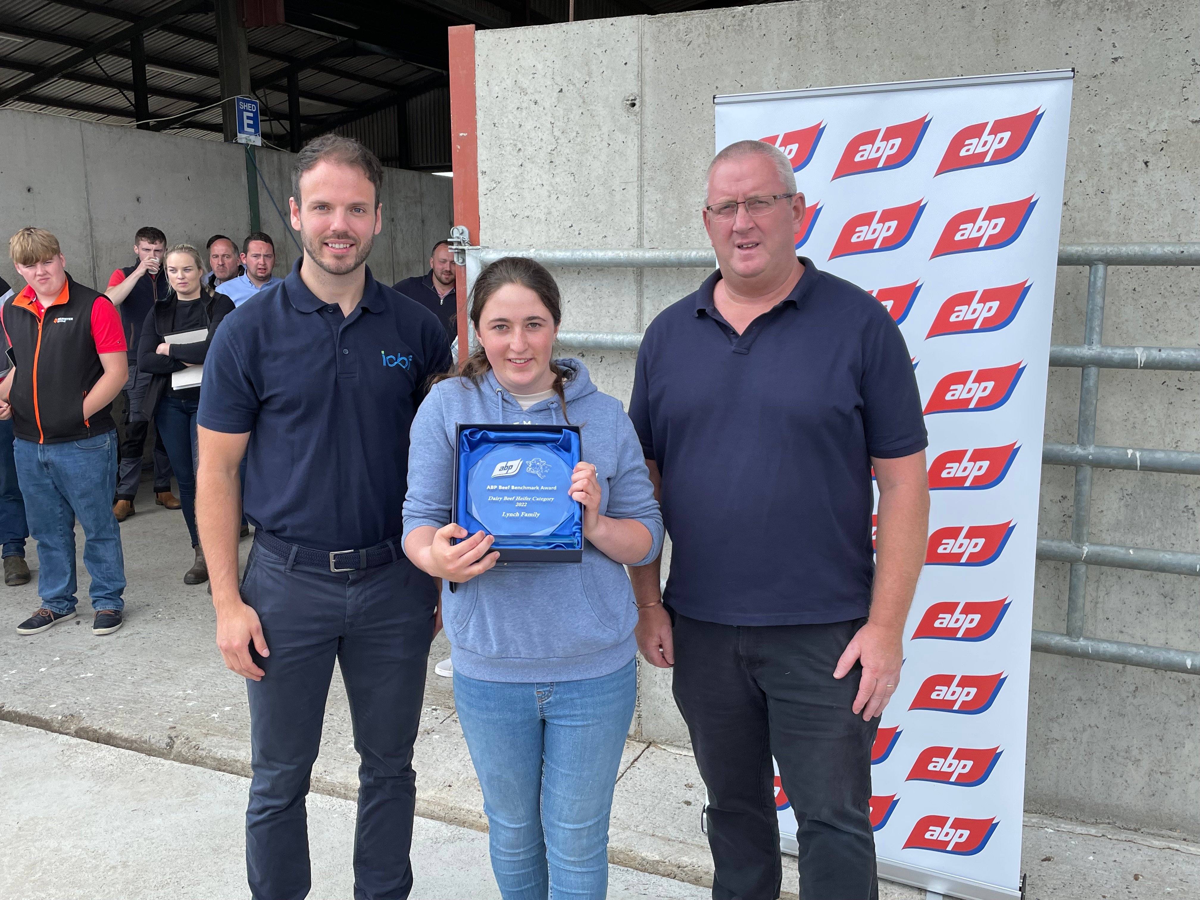 The Lynch family  from Ballinspittle, Co. Cork took the dairy-beef heifer category award