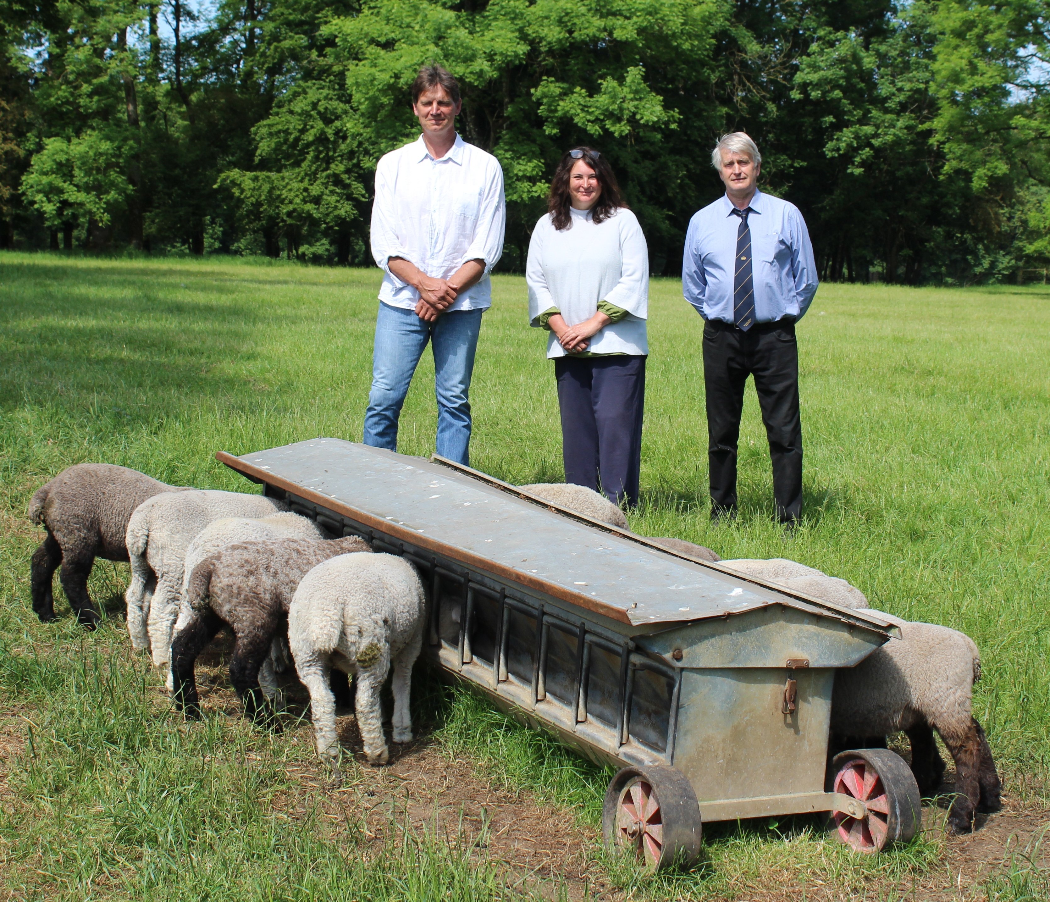NSA's Edward Adamson (right) with  Kate Kingan and Peter Mant from Tynan Abbey Estate