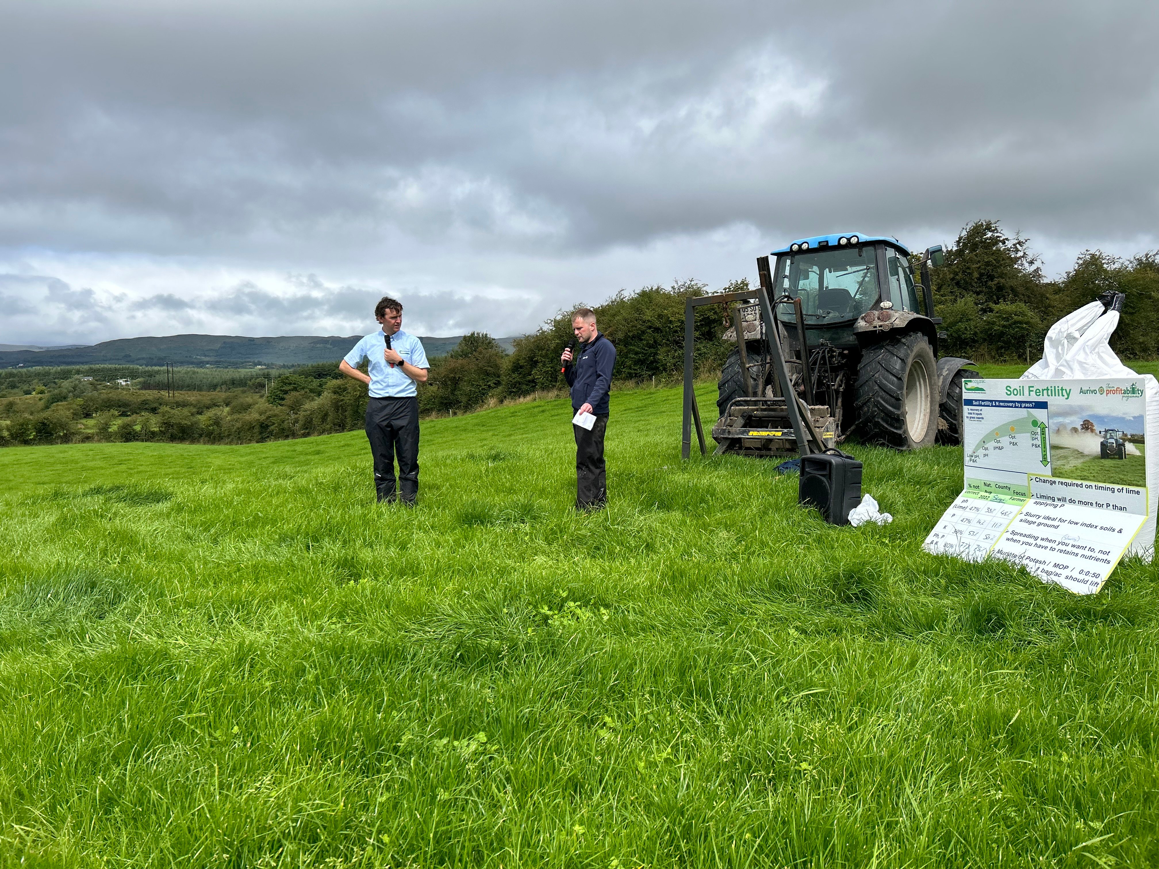 John McCabe from Teagasc and Evan Hunt