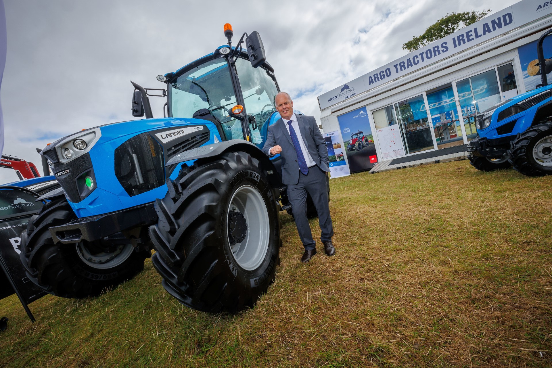 Argo Tractors Ireland manager Kevin Phelan at the FTMTA Farm Machinery Show. Image: Dylan Vaughan