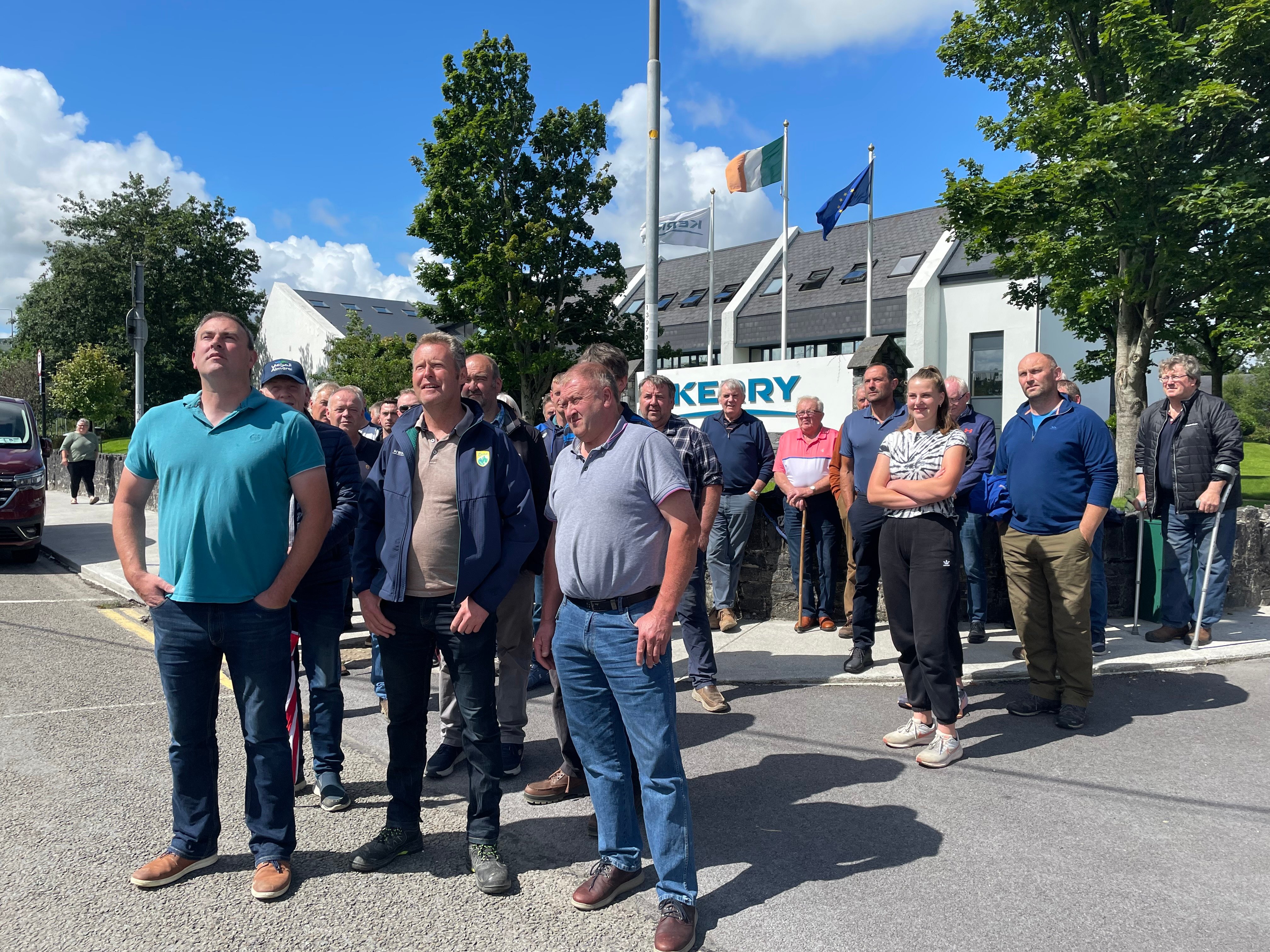 Kieran Clifford, Liam Houlihan and Pat Enright, Kerry Group milk suppliers