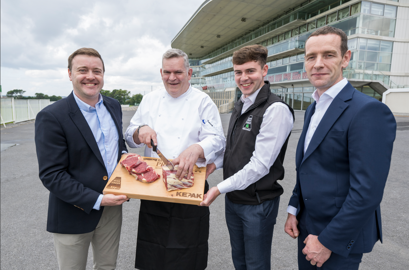 L-r: James Canavan, Musgrave Marketplace; Michael Flynn, executive chef, Lydon House Catering; Richard Gilsenan, Certified Irish Angus; and Mel Bohan, Kepak