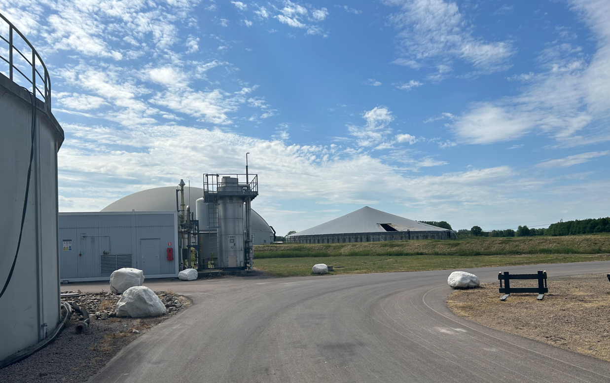 Biogas plant at the Wrams Gunnarstorps estate in Sweden