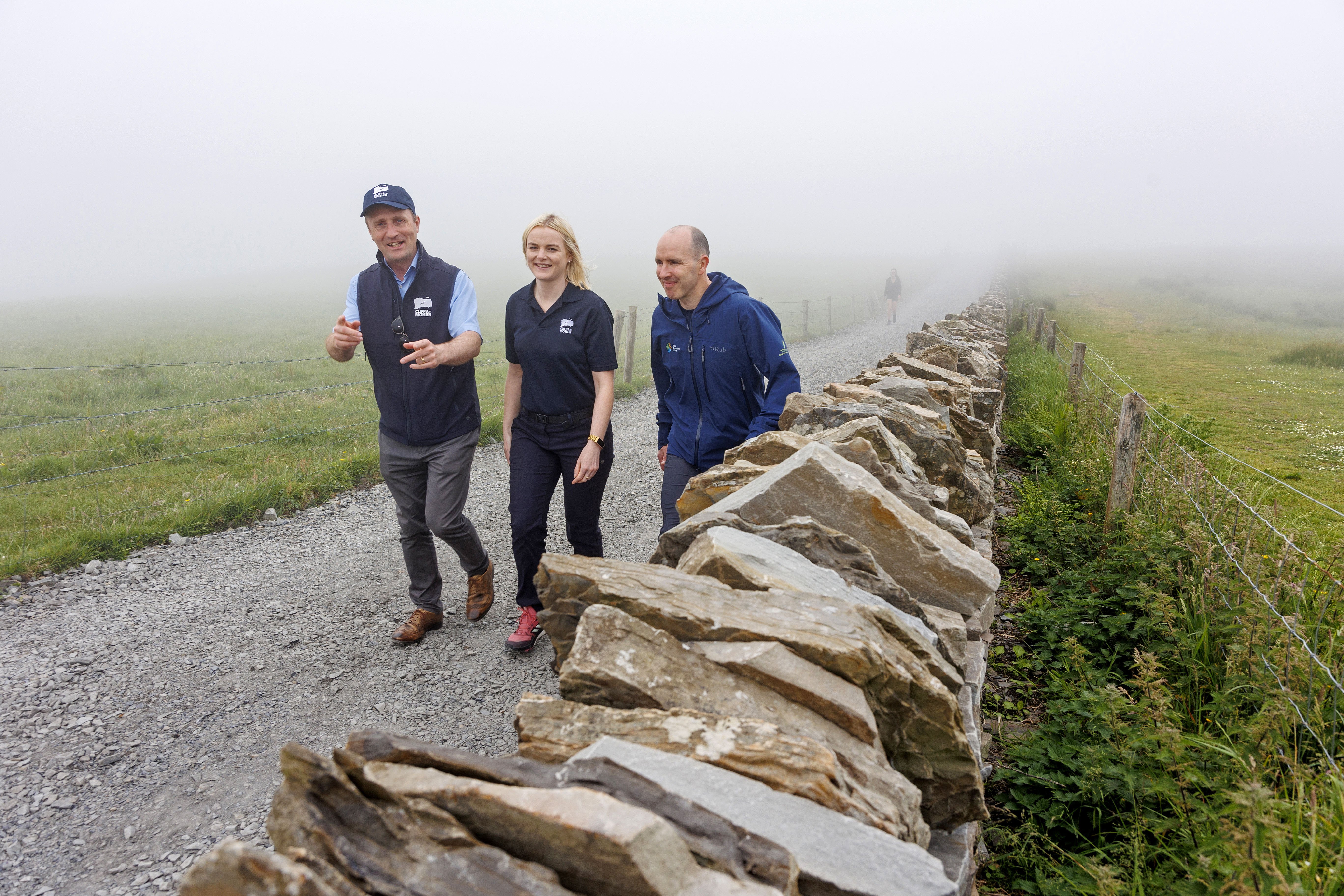 Leonard Cleary, director of tourism development and West Clare Municipal District for Clare County Council, Sheila Browne, project coordinator, Cliffs of Moher Experience and Eoin Hogan, rural recreation officer, Clare Local Development Company. Source: Arthur Ellis