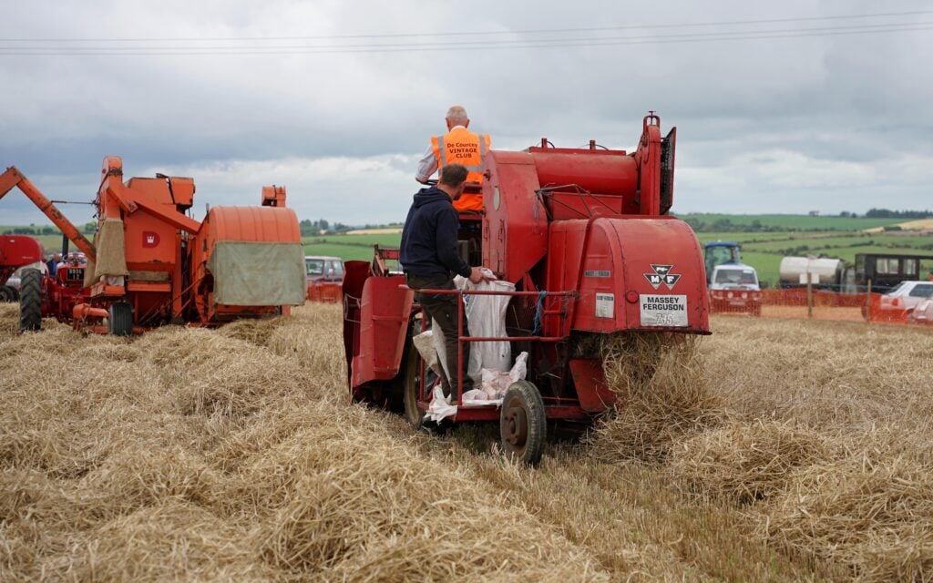 This Massey Ferguson 735 was the smallest on the field with a cylinder width of just 610mm