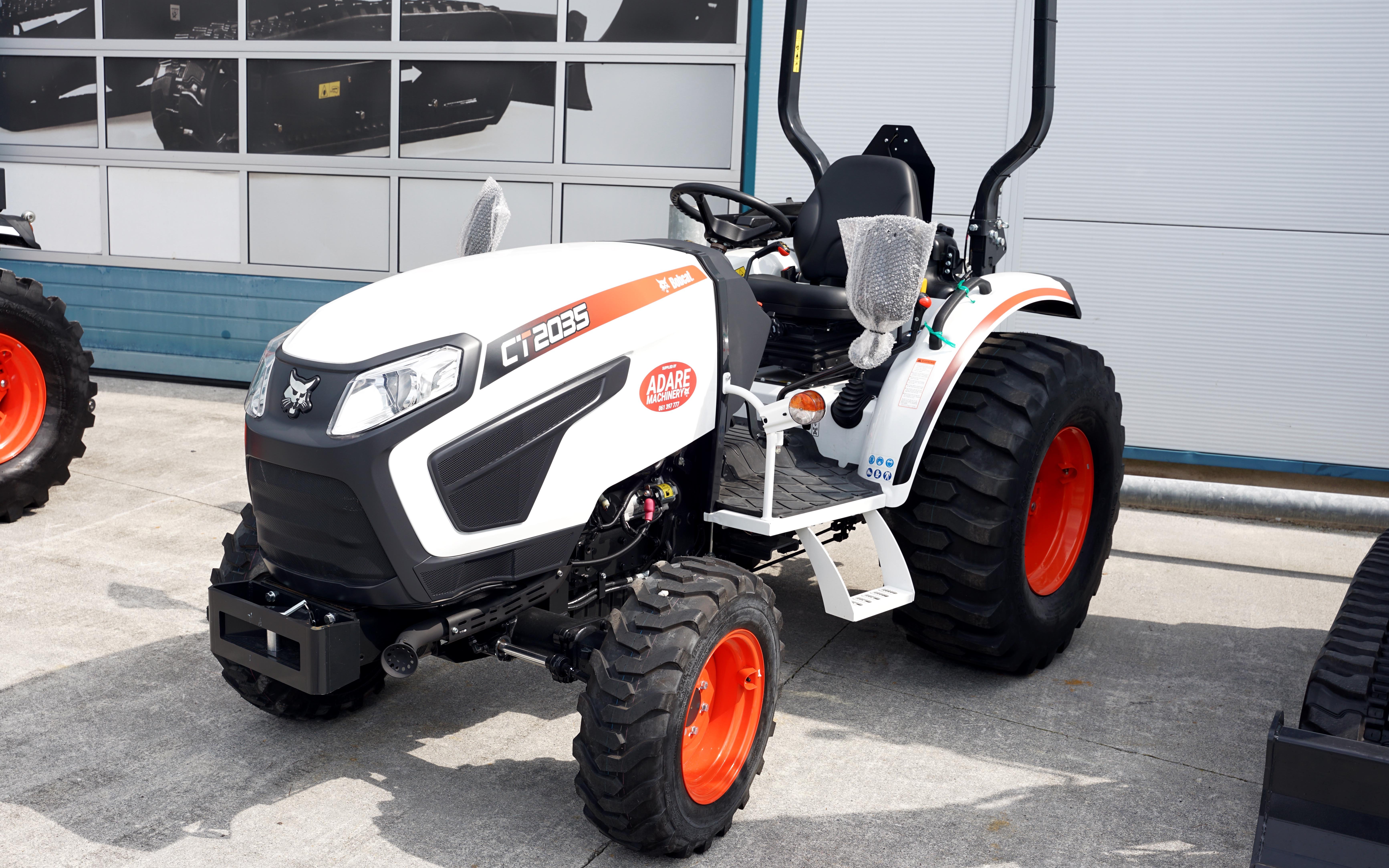 Adare machinery also has a CT2536 with manual transmission and open station on display