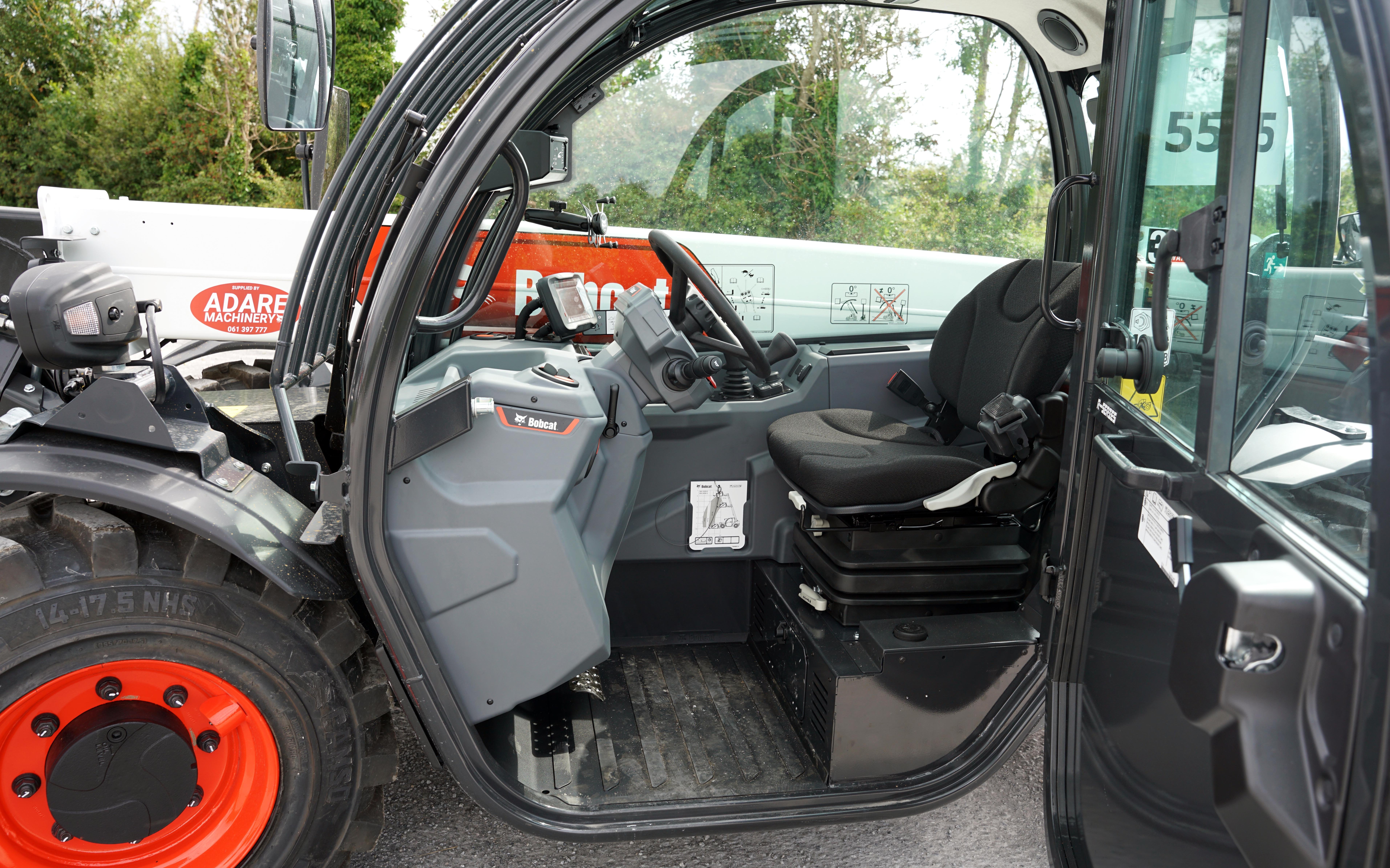 Cab comfort is a big factor in work efficiency and driver contentment so Bobcat pays a lot of attention to ergonomics