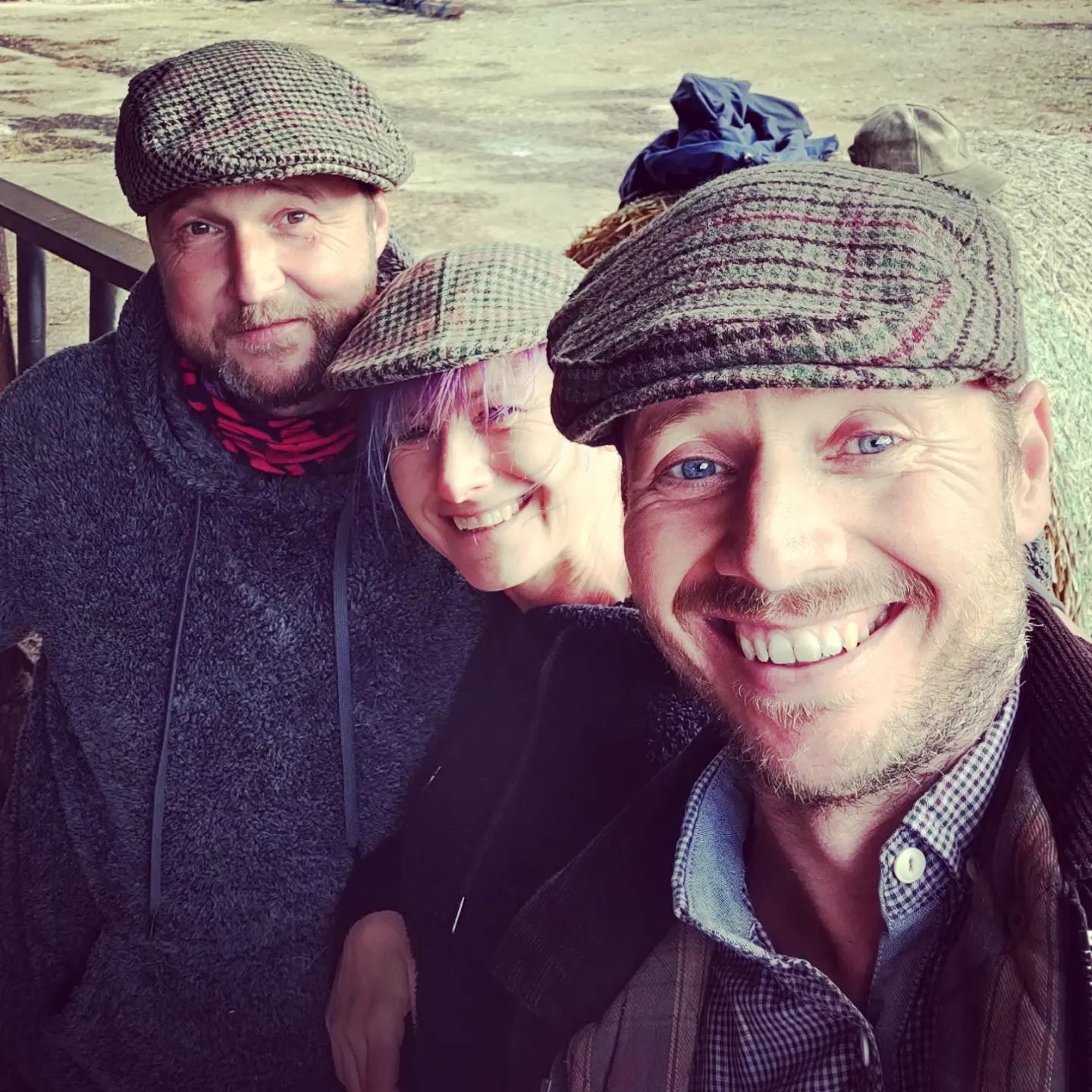 The Dumble Farm crew. L-R: Will, Fiona, James