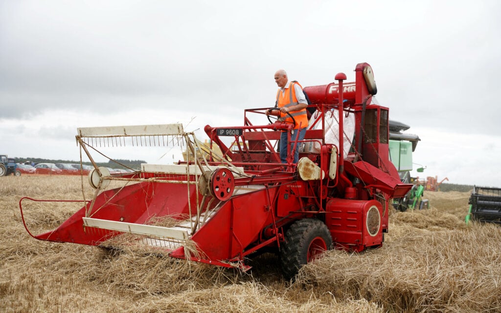 The Fahr MB4 was rescued from a dealer's yard and brought to the De Courcey Harvest day by Derry Desmond