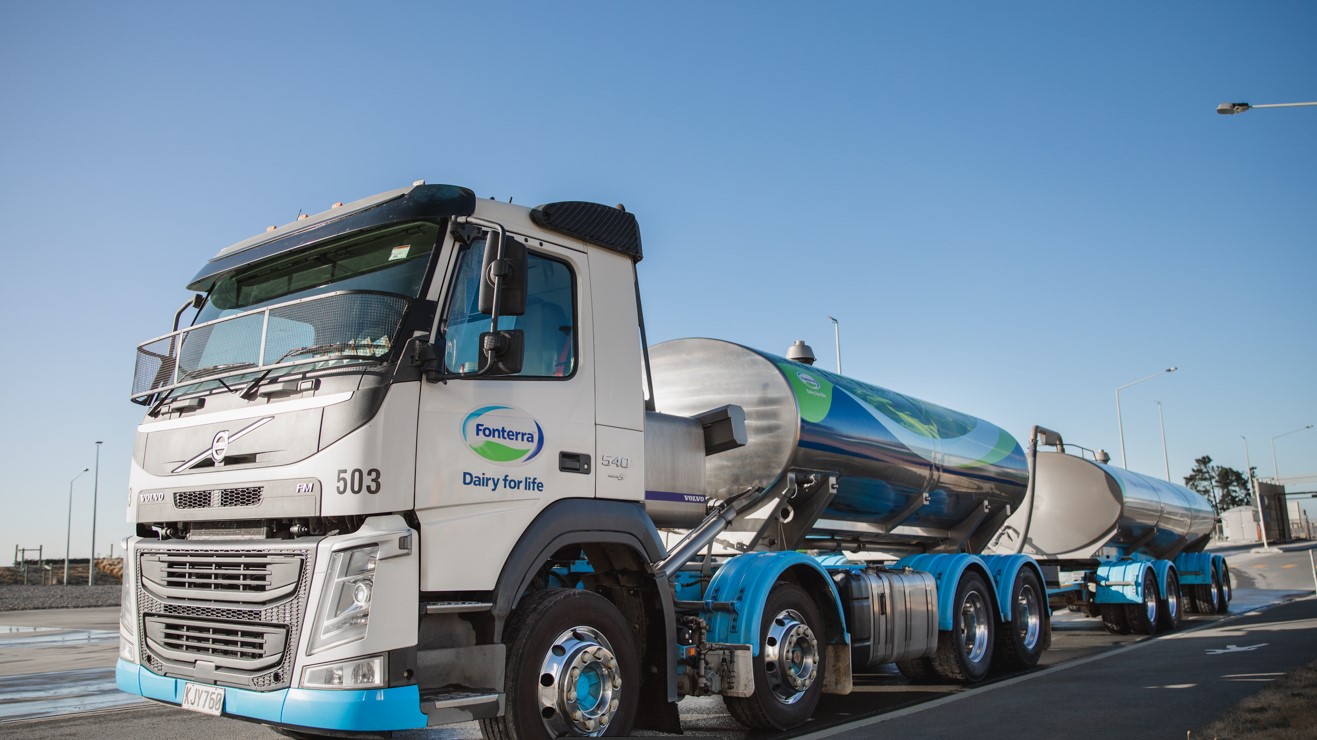 Fonterra milk tanker
Source: Fonterra Co-operative Group