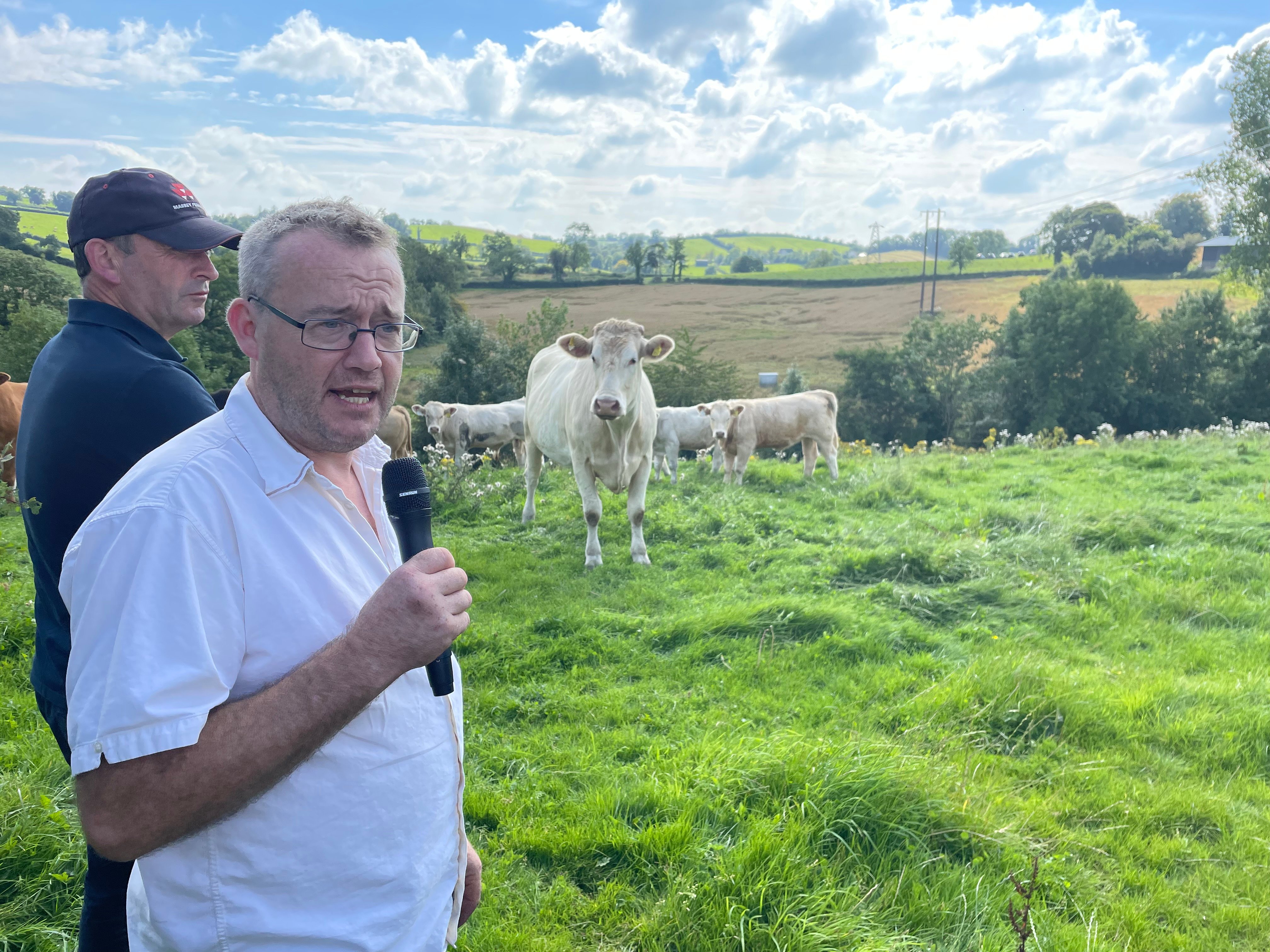 Mark Gillanders hosted the farm walk
