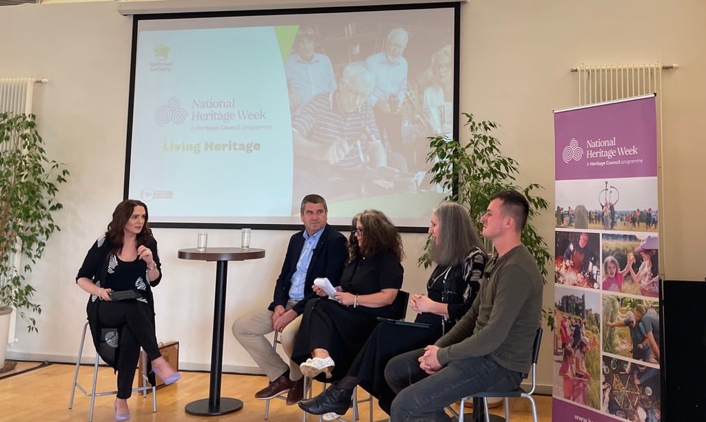 Gráinne Seoige, Michael Duignan, Regina Sexton, Catriona Crowe, and Séaghan Ó Súilleabháin at Airfield Estate, Co. Dublin