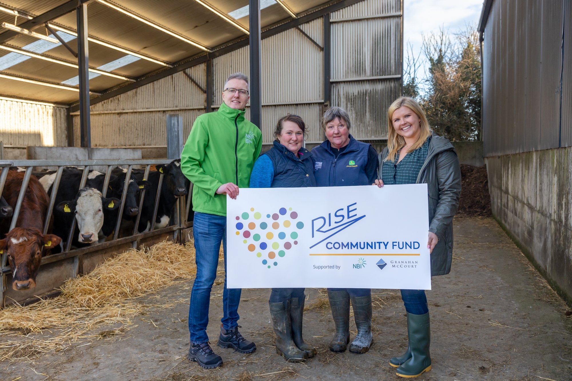 Niall Beirne, National Broadband Ireland (NBI), Joanne and Bridget Cushen and Alexandra McCourt, RISE Global Foundation