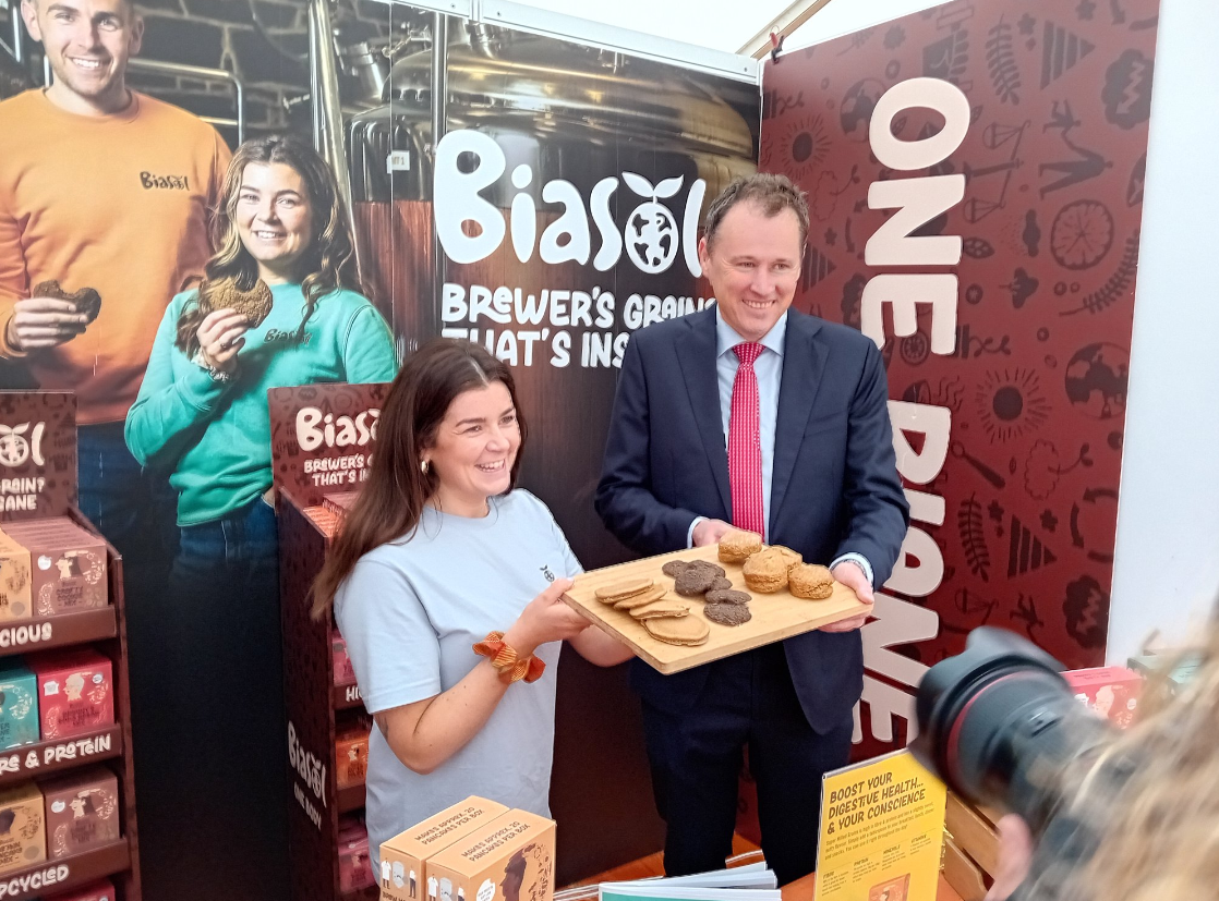 Minister for Agriculture, Food and the Marine, Charlie McConalogue at the Tullamore Show Source:@McConalogue