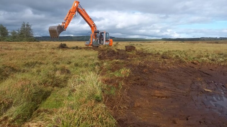 Establishing a wader scrape on a cutover bog in Co. Limerick Source: ACRES information website