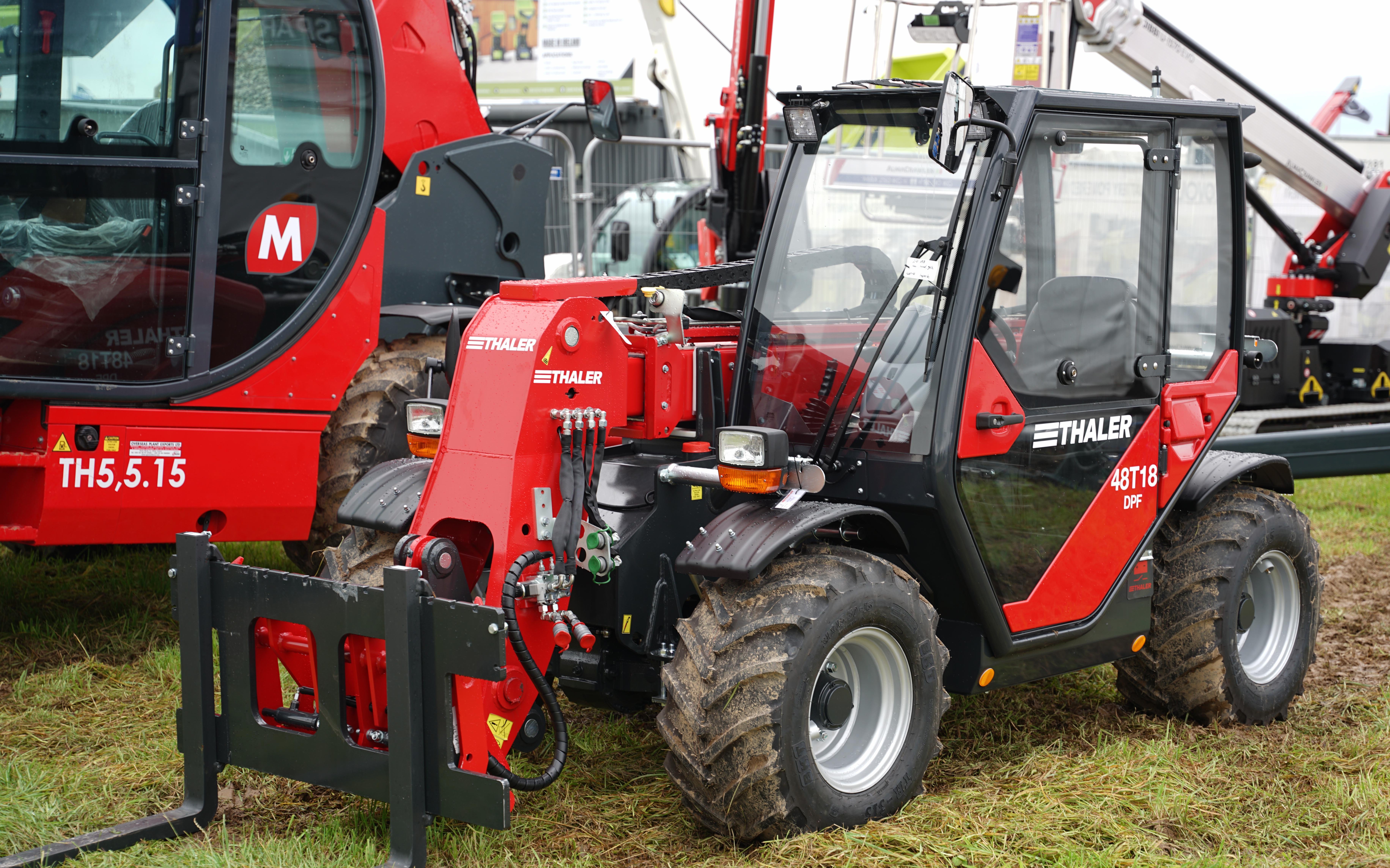 Thaler from Bavaria offers a neatly packaged 48hp telescopic handler powered by Yanmar. Maximum lift is 1,550kg