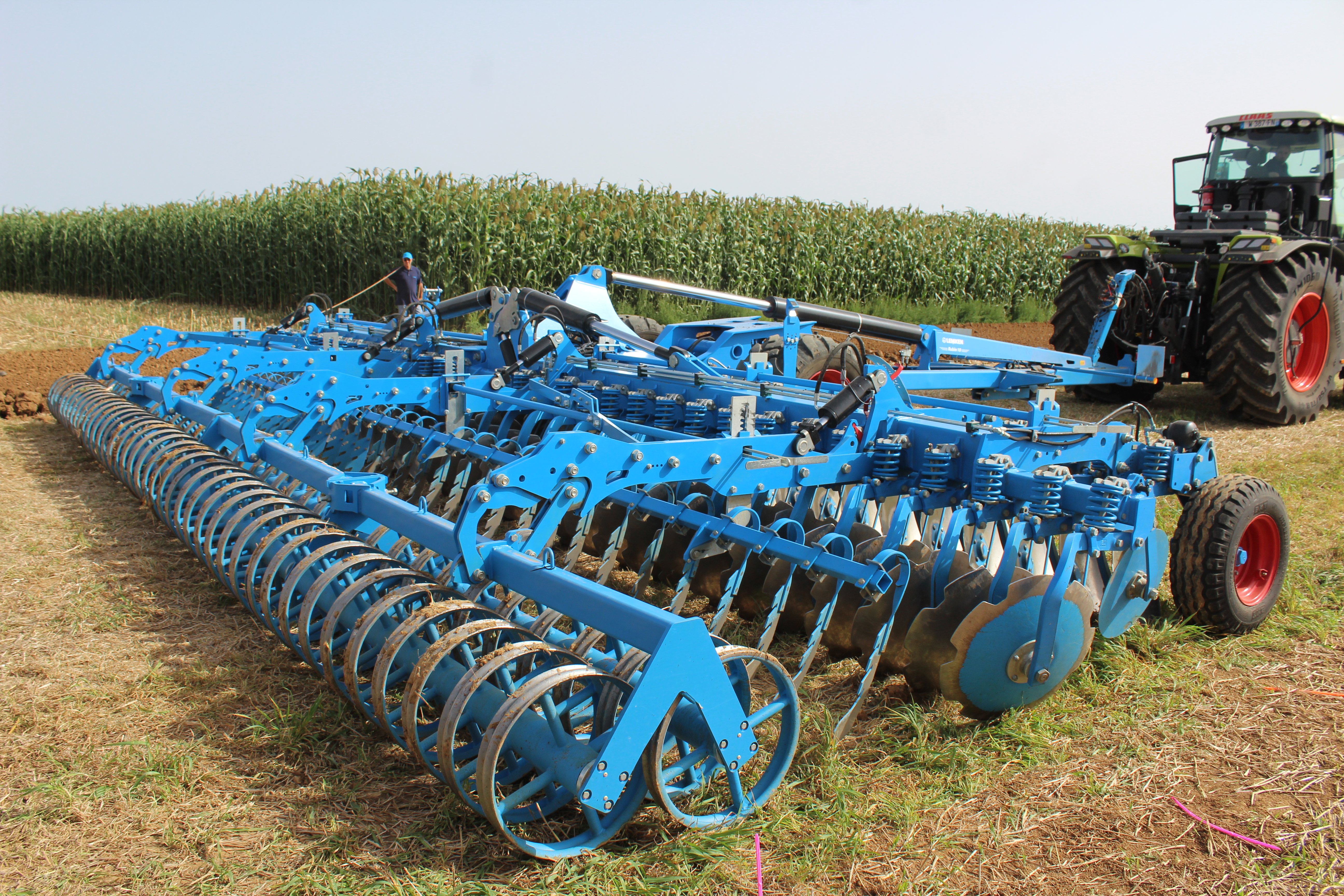 The new Rubin 10, 10m harrow from Lemken. It was put through its paces at last week's Innov-agri event in France