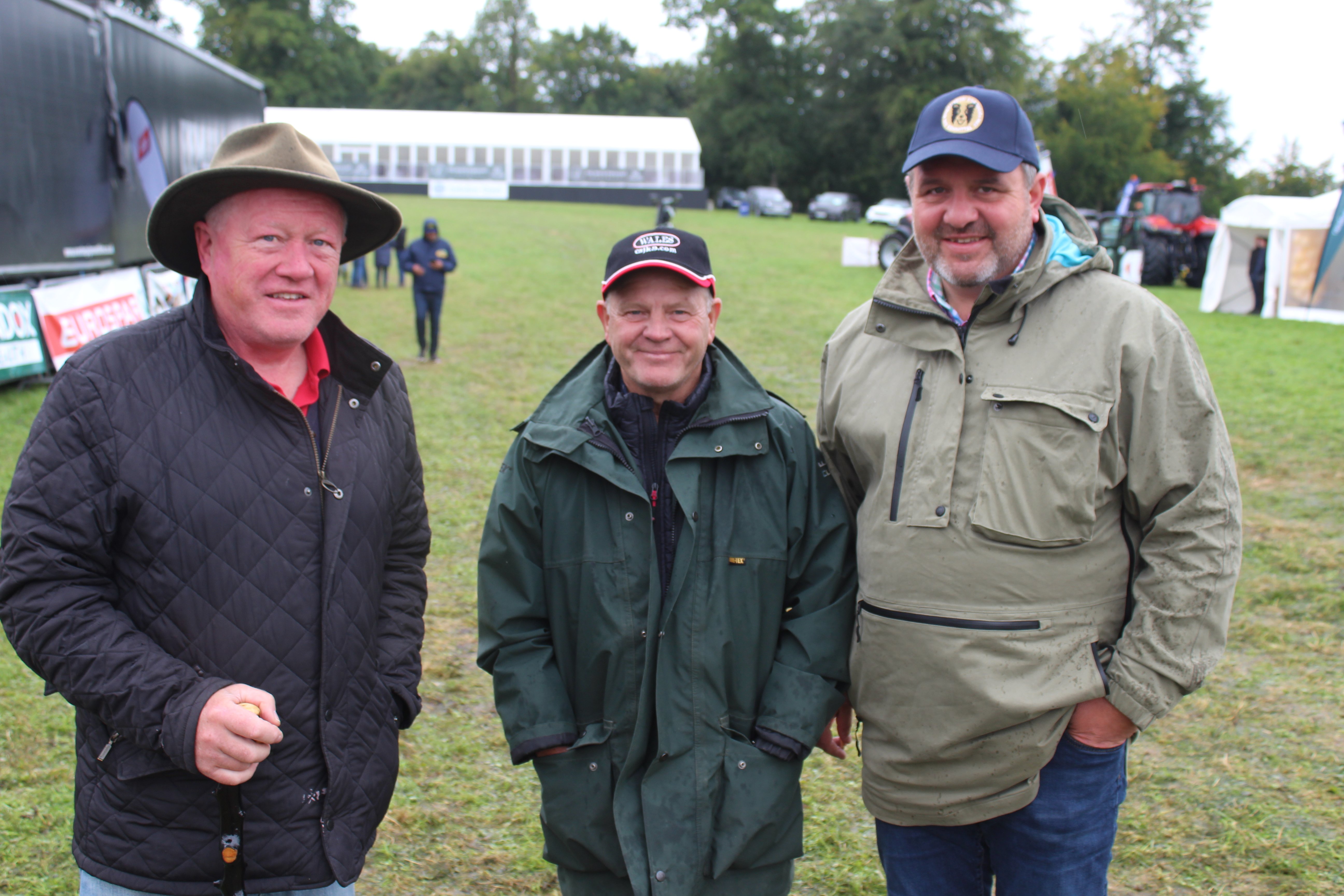 Attending this week's World Sheepdog Trials event at Gill Hall Estate (l-r): Robert Oliver, Portadown; Nigel Watkins, Wales; and Allistair Lyttle, Kesh, Co. Fermanagh