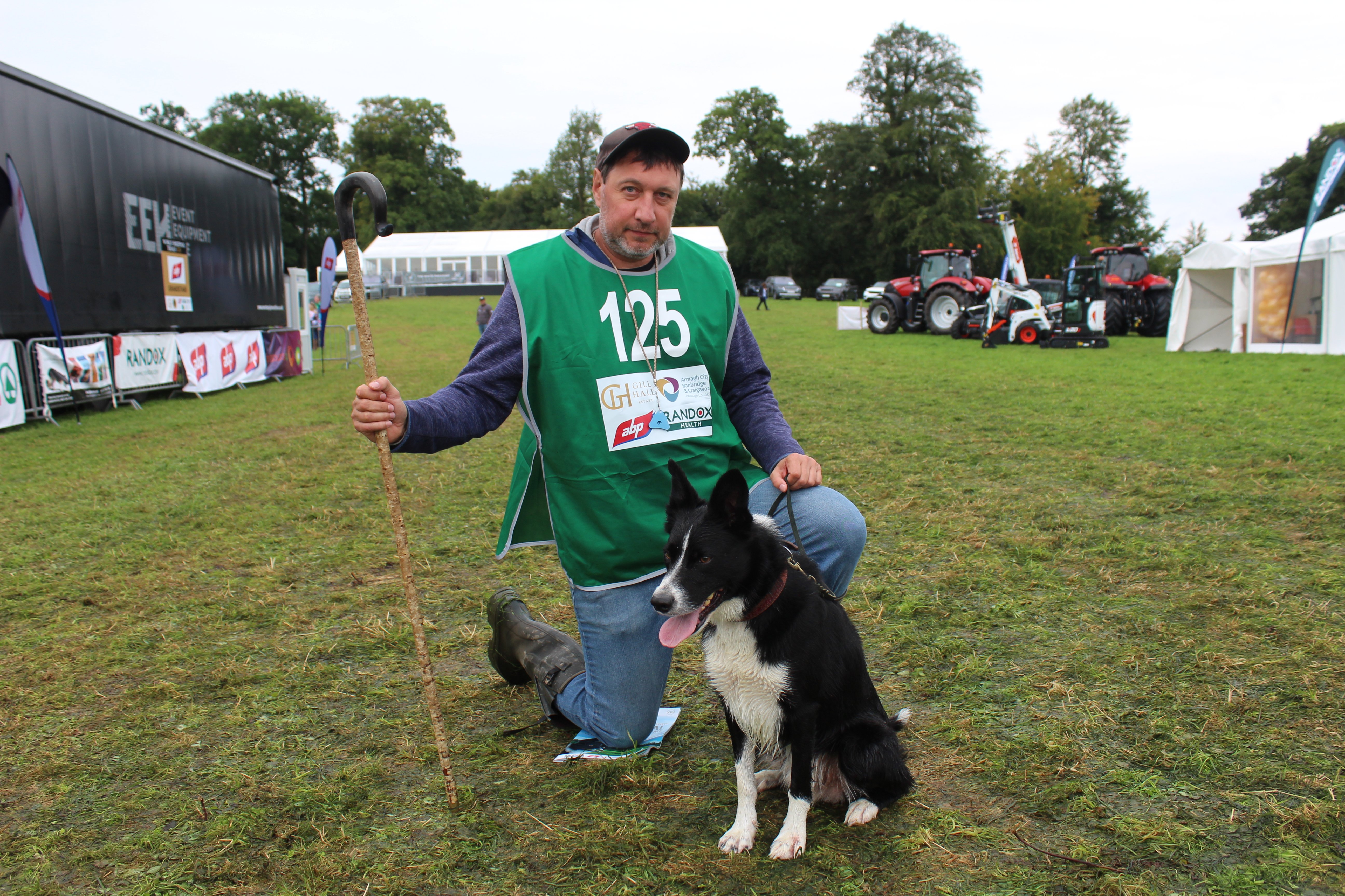 Tomasz Nowakowski, from Poland, competing at Gill Hall Estate with his dog, Pete