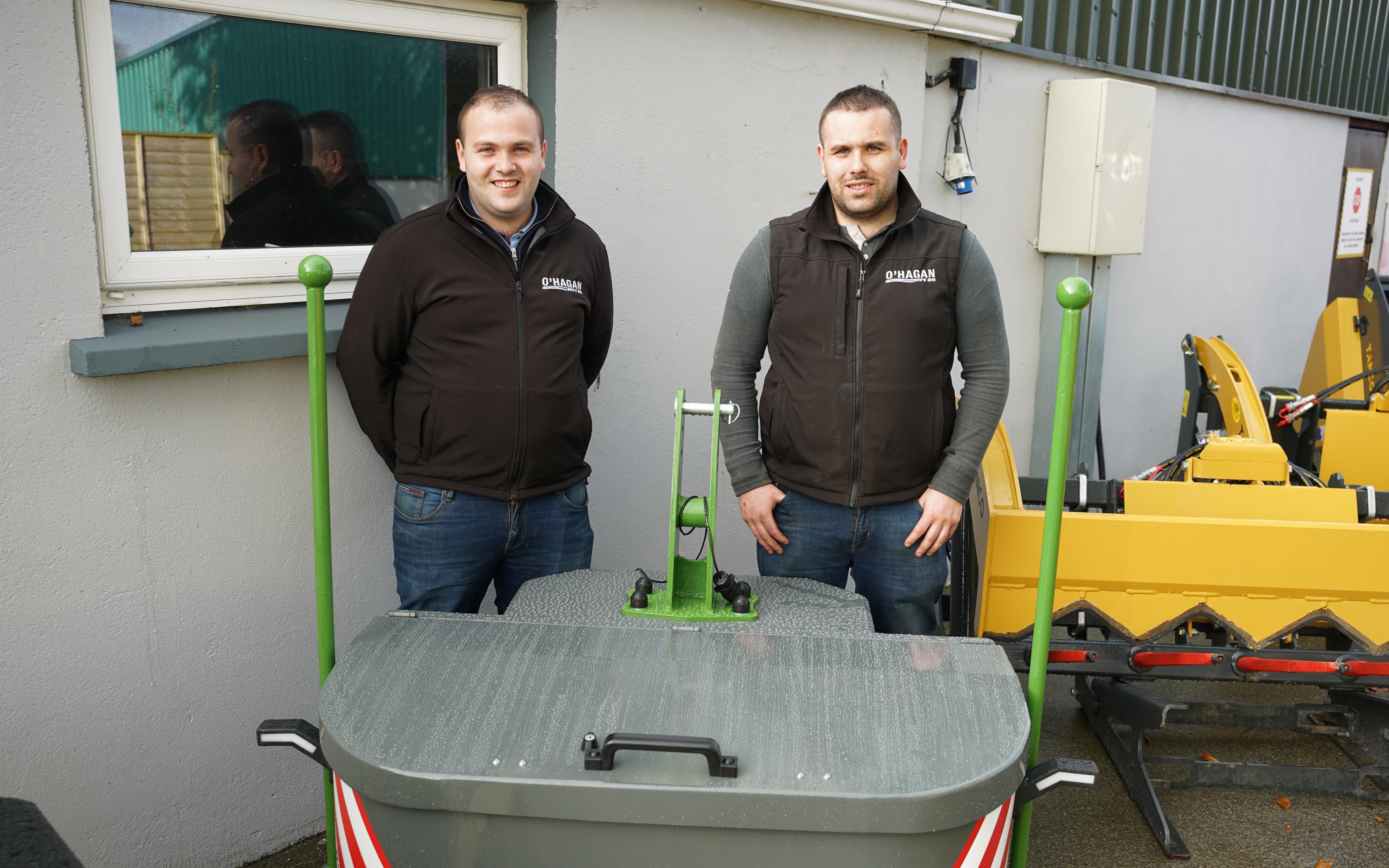 Kevin and Sean O'Hagan have recently started producing bale handling equipment and front boxes for tractors