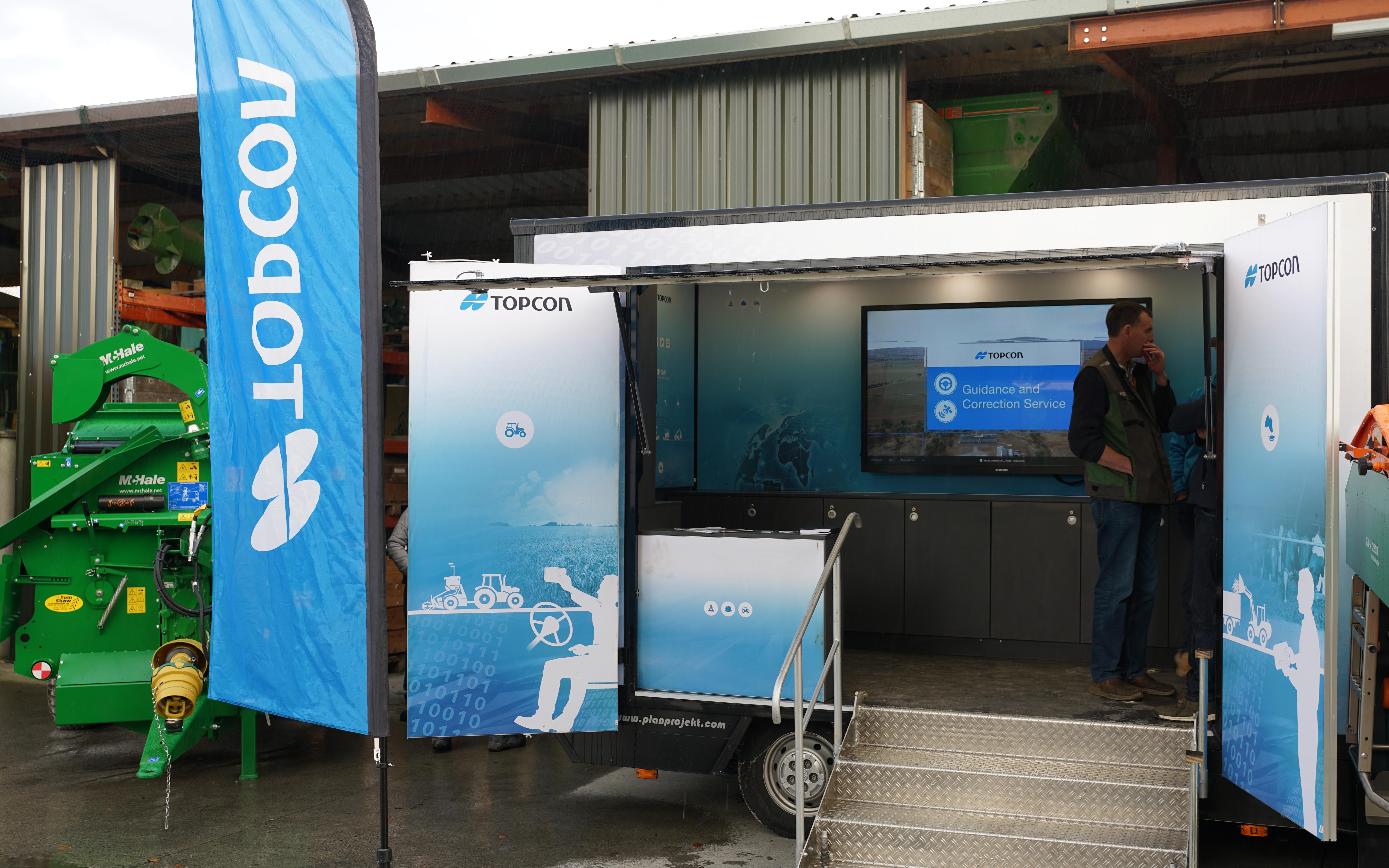 Topcon has invested in six mobile demonstration and training units for its European operation
