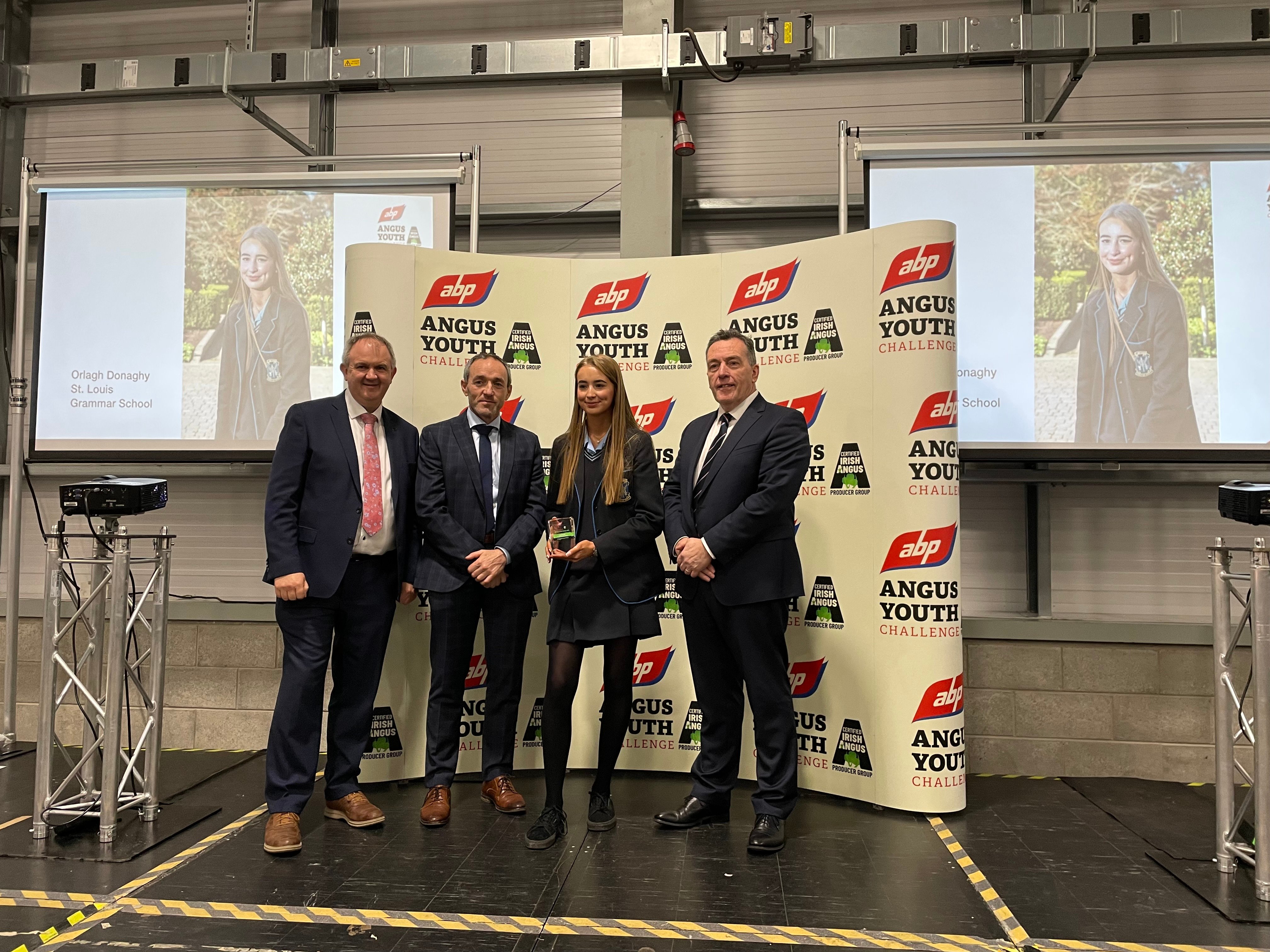 The outstanding individual achievement award went to Orlagh Donaghy, a member of the St. Louis Grammar School, Ballymena team