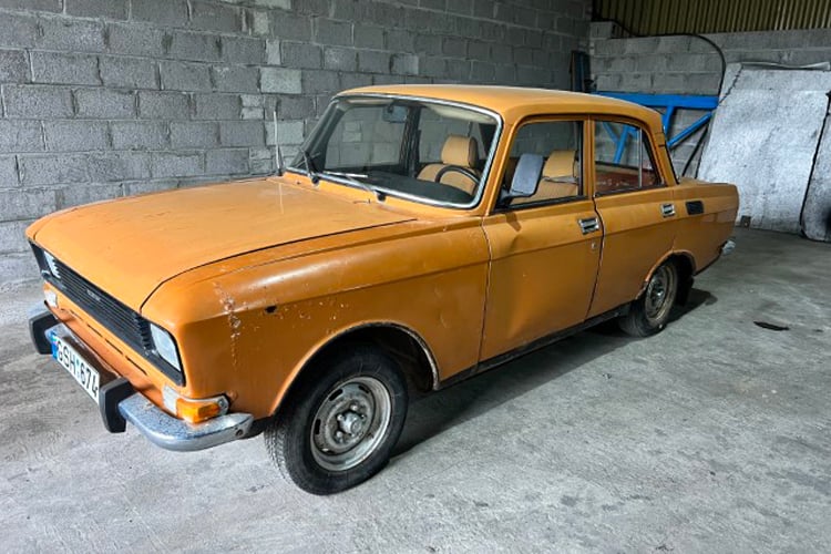 A rare survivor from the Soviet era in the 1970s. The Moskvich 4120 had 1,500cc engine