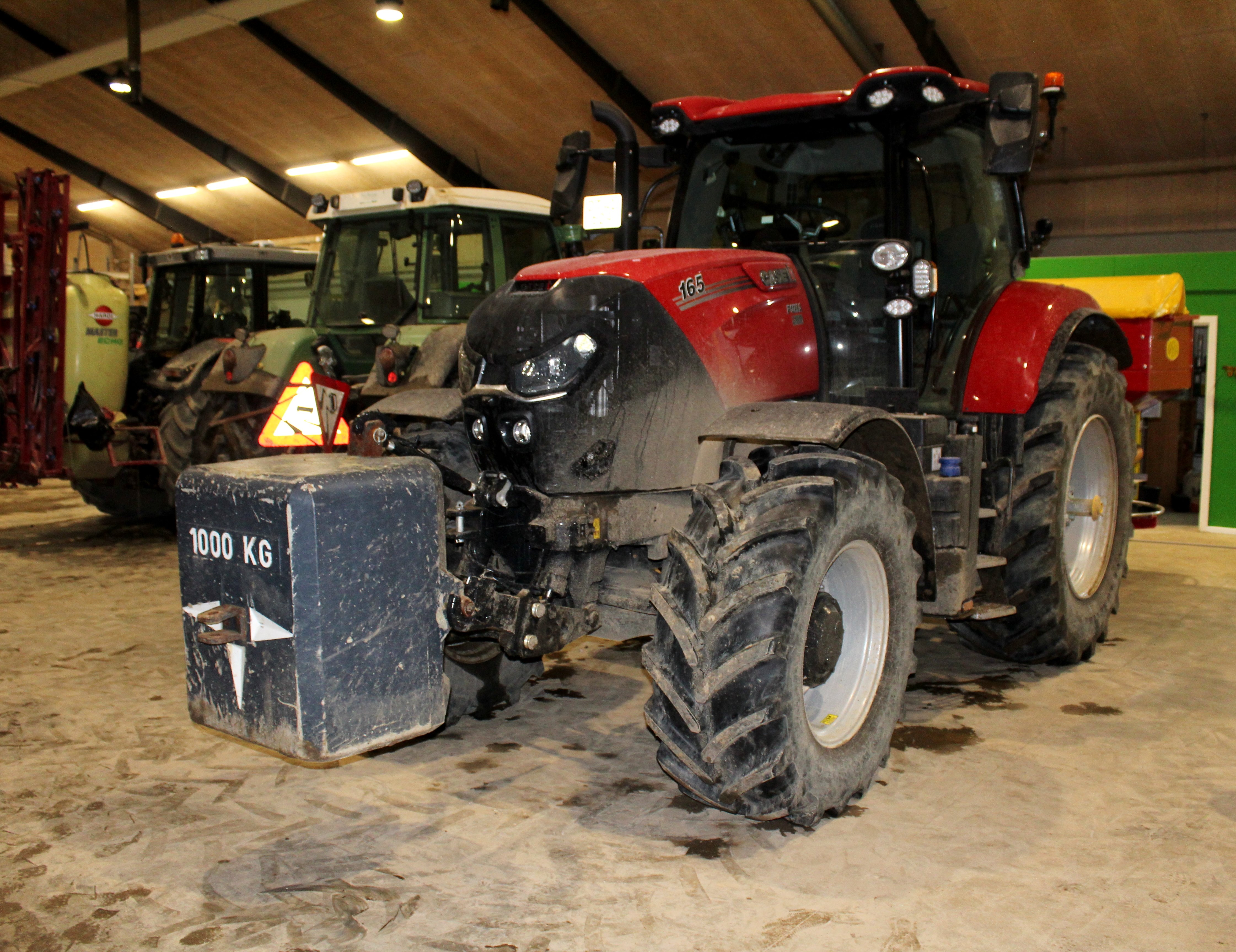 One of the tractors available to the students at Grasten Agricultural College