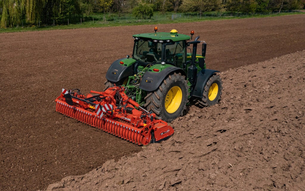 The new power harrow can still be used as a standalone implement