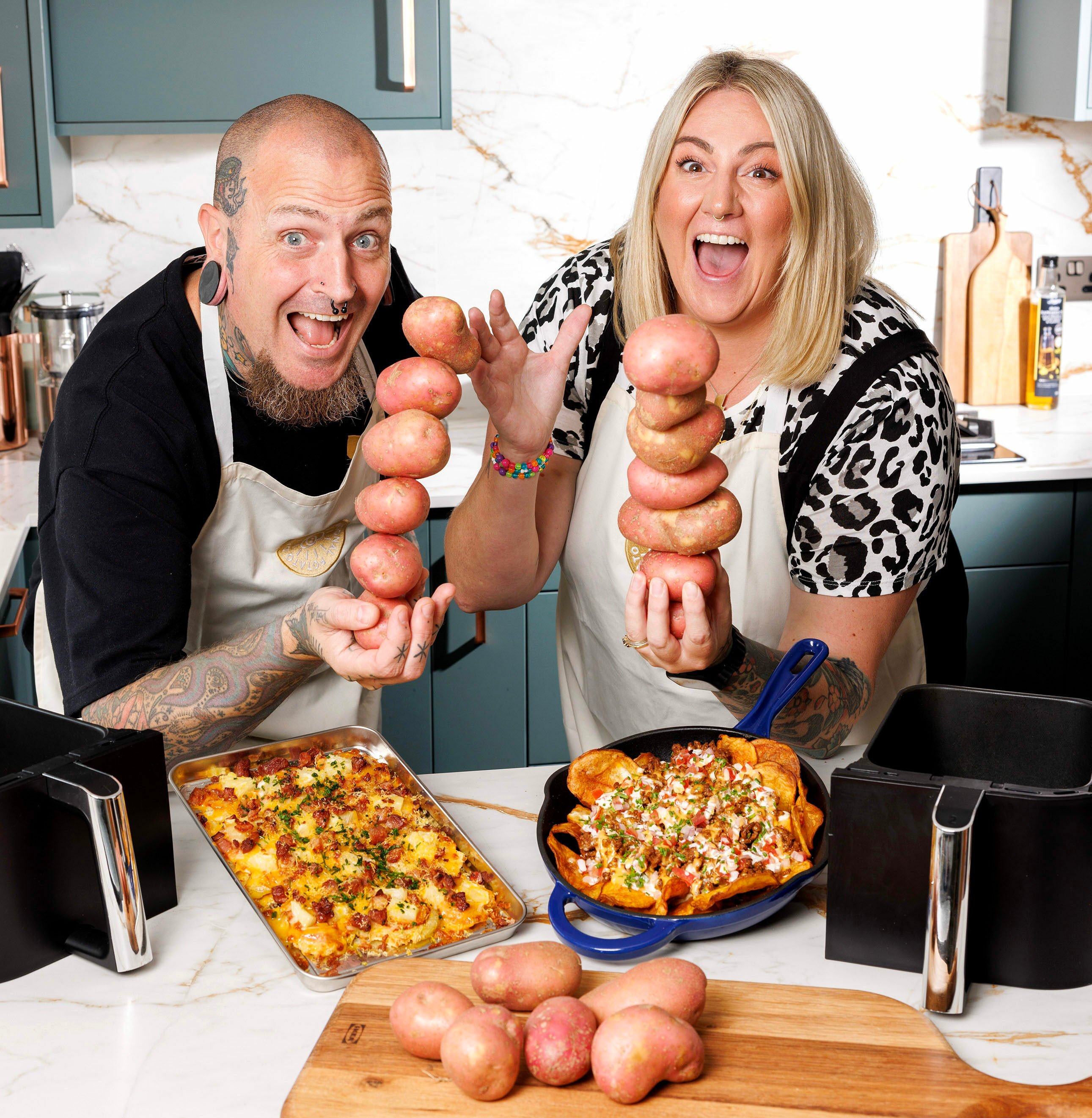 Bord Bia National Potato Day ambassadors Karol and Gina Daly. Source: Marc O'Sullivan