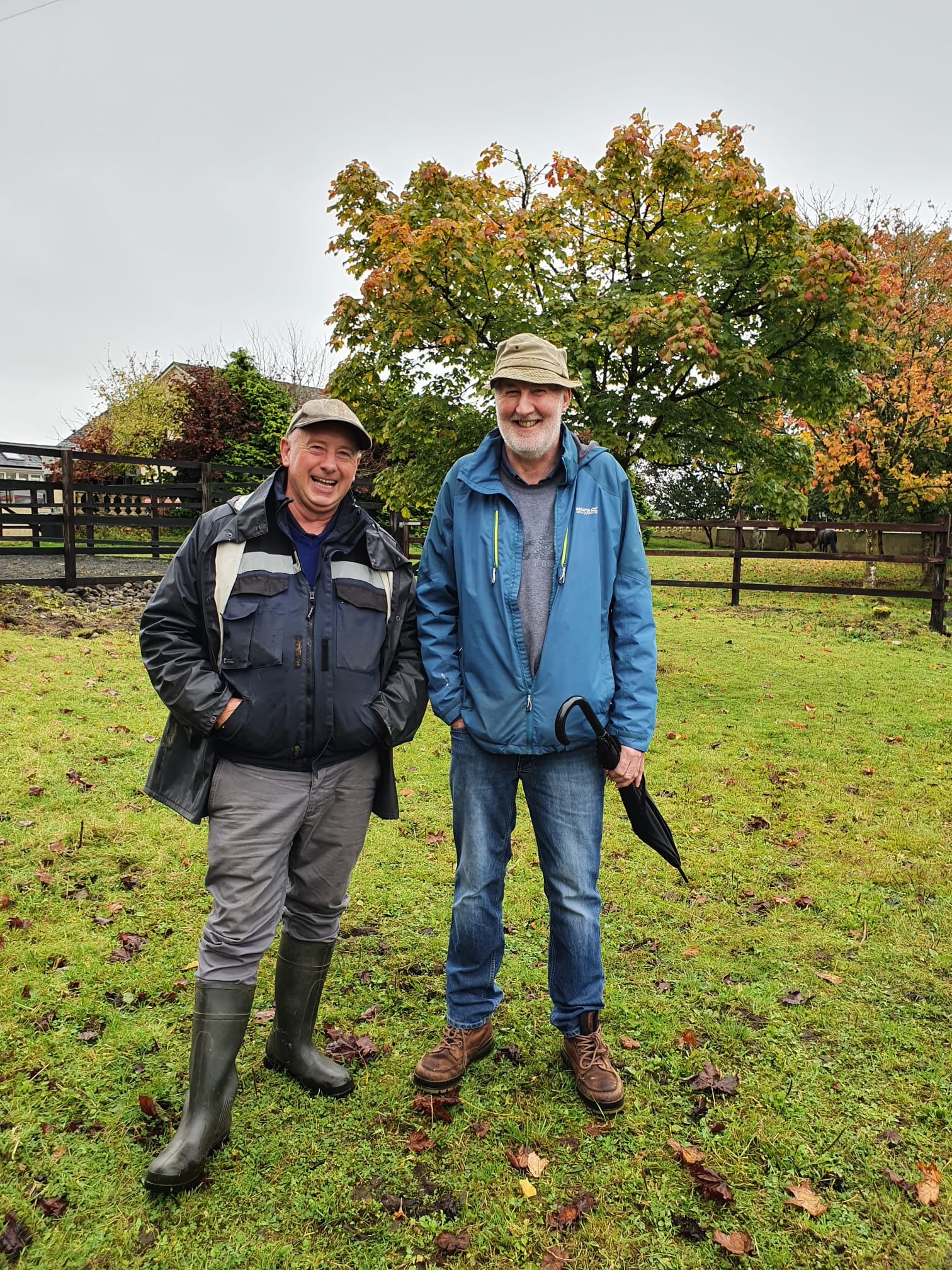 Social farmers Tommy Earley and Peadar Conway at Quarryfield Farm Social Farming Open Day