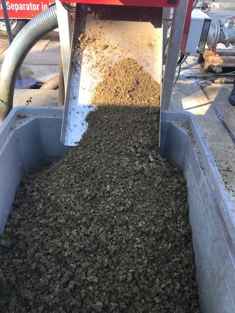 Separated solid with XSplit separator (up to 40% dry matter content)