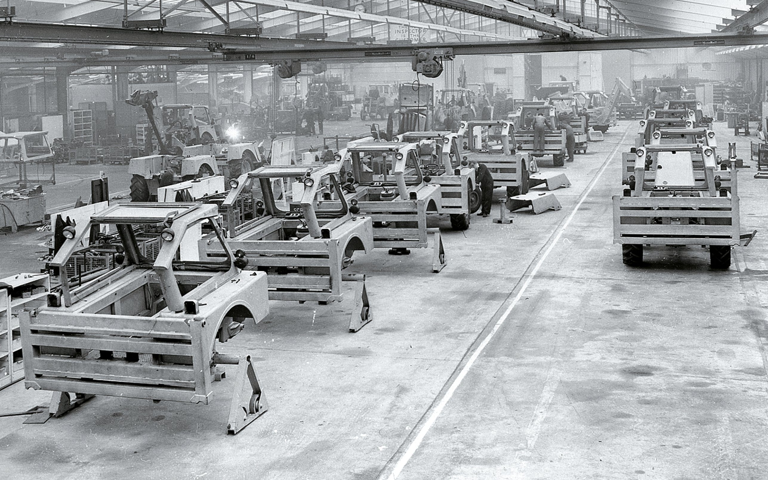 The JCB production facility at Rocester, in Staffordshire, which is still the home for the company
