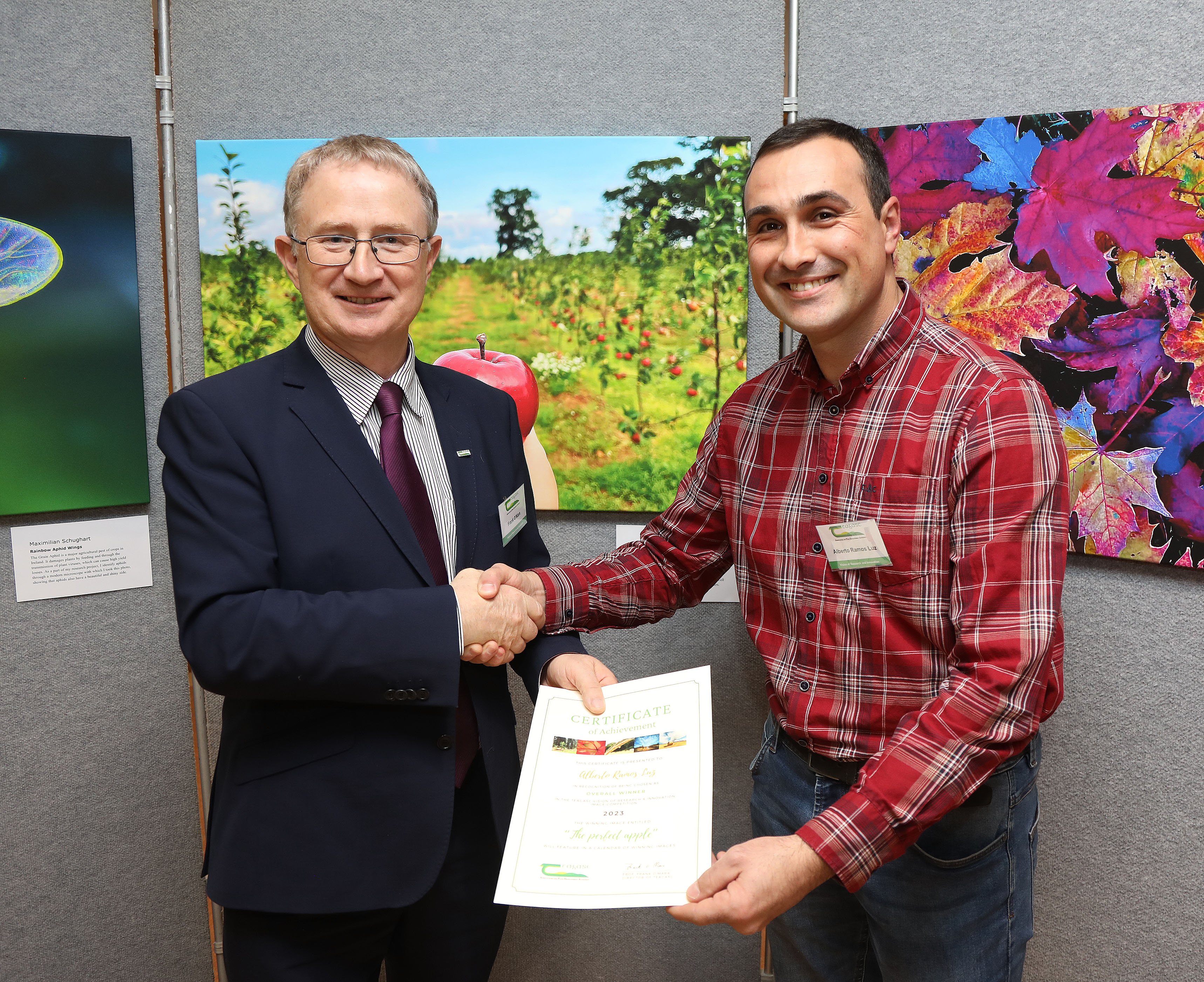 Teagasc director Frank O'Mara with Alberto Ramos Luz Source: Karl McDonough