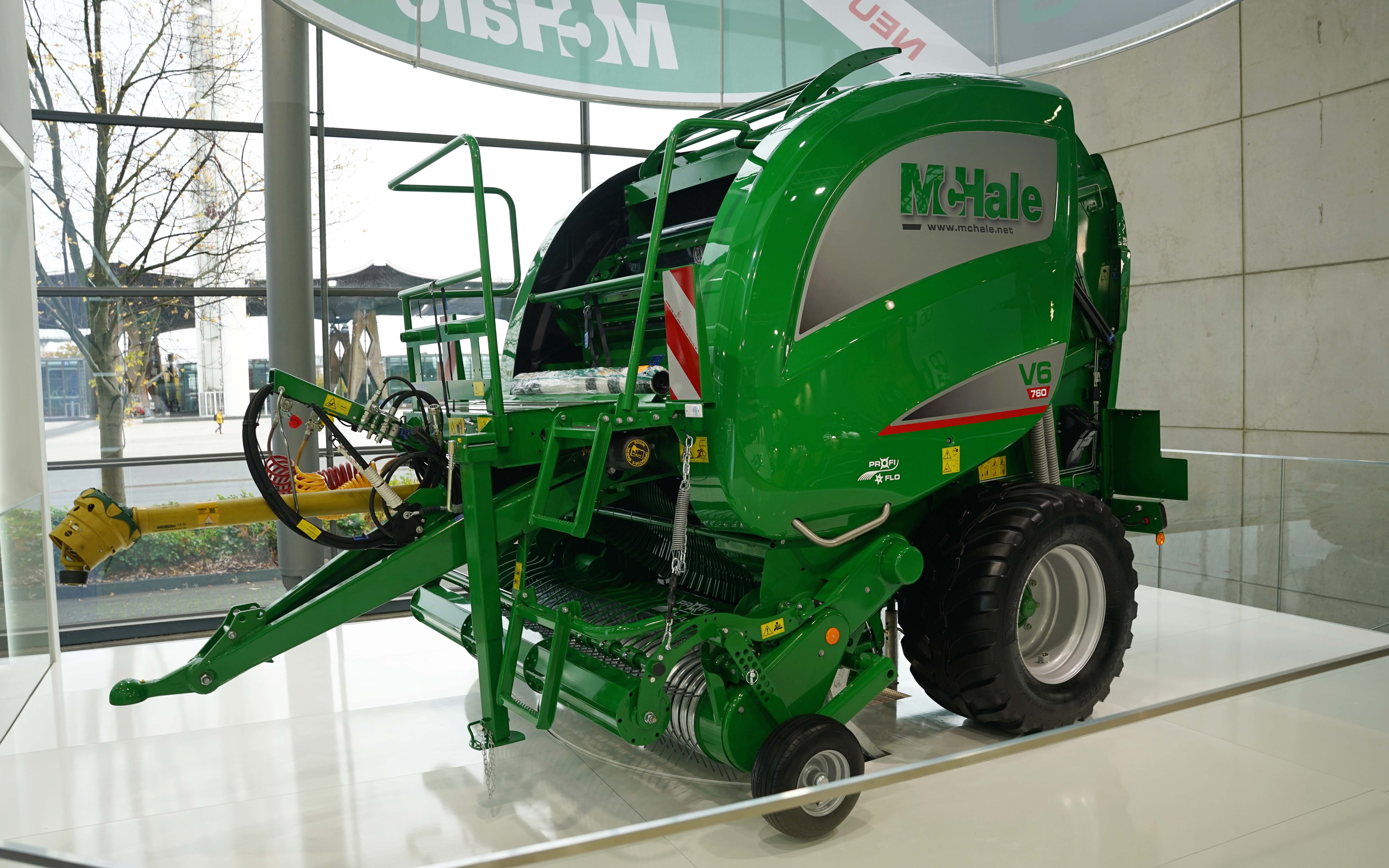The new automated baler from McHale relieves the driver of many of the routine functions of operation.