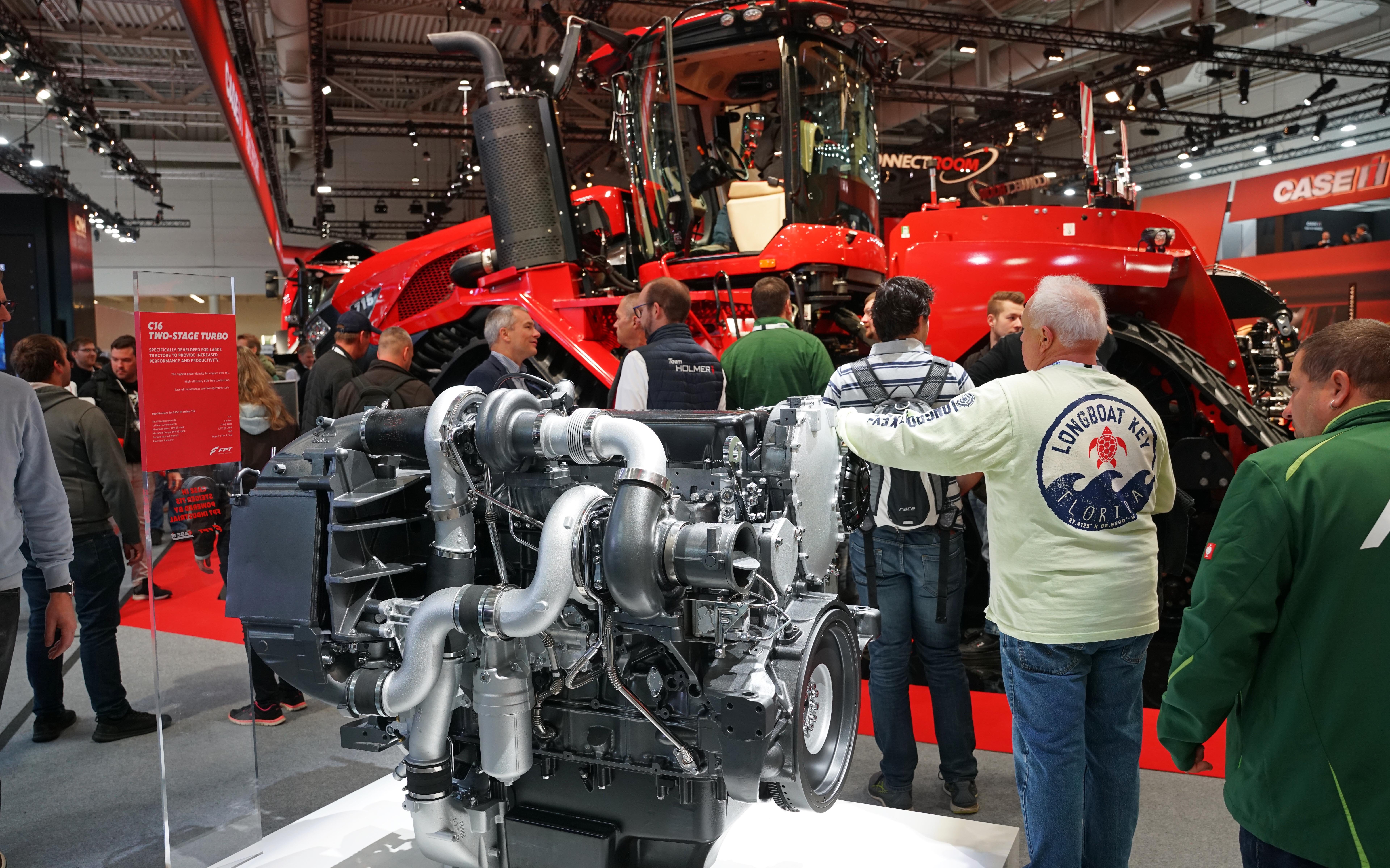 The Case 715 Quadtrac with its 13 litre FPT powerplant enjoyed  a lot of interest.