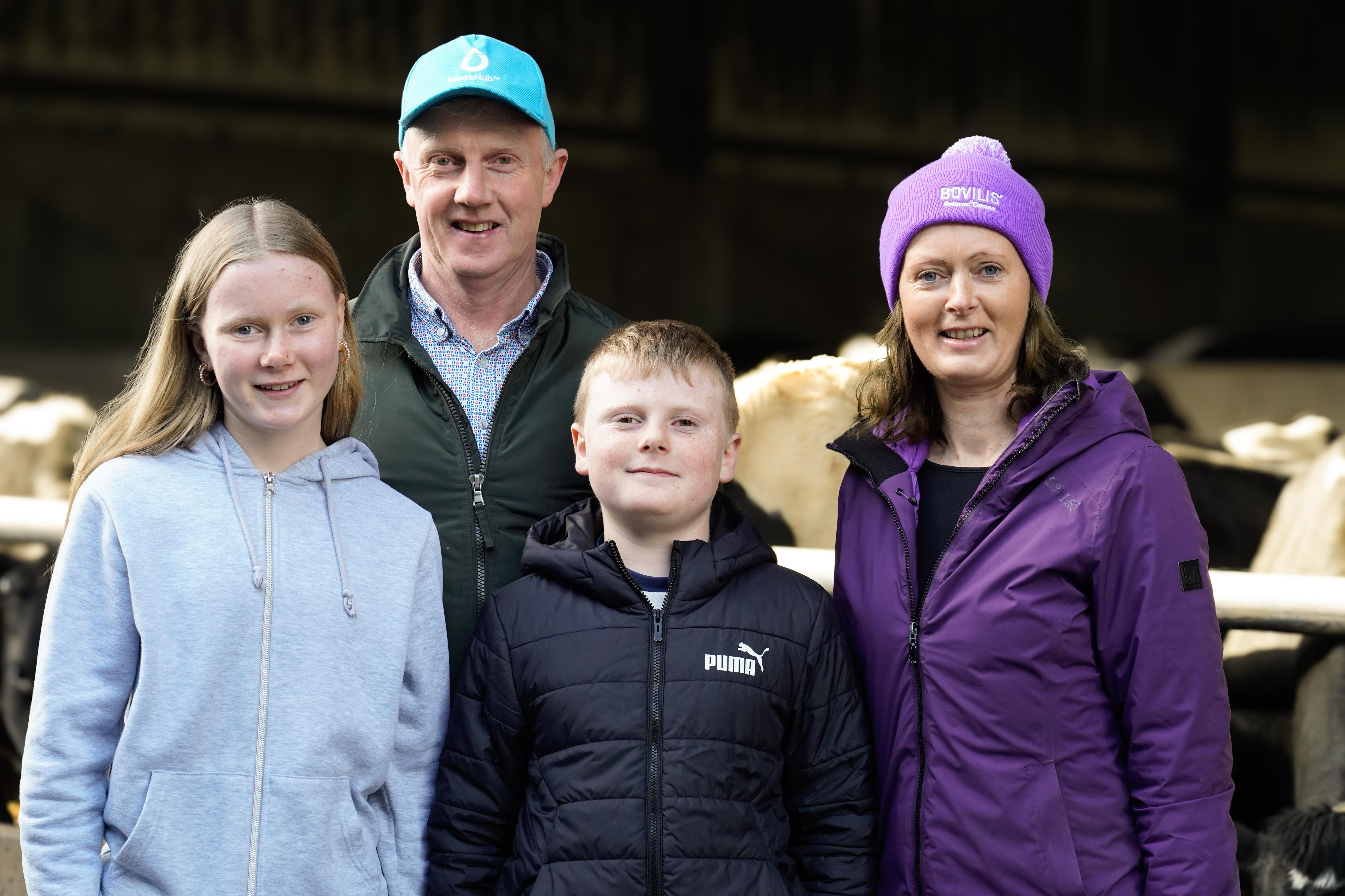 Eoghan McCarthy and his wife Sinead, daughter Niamh, and son Dylan