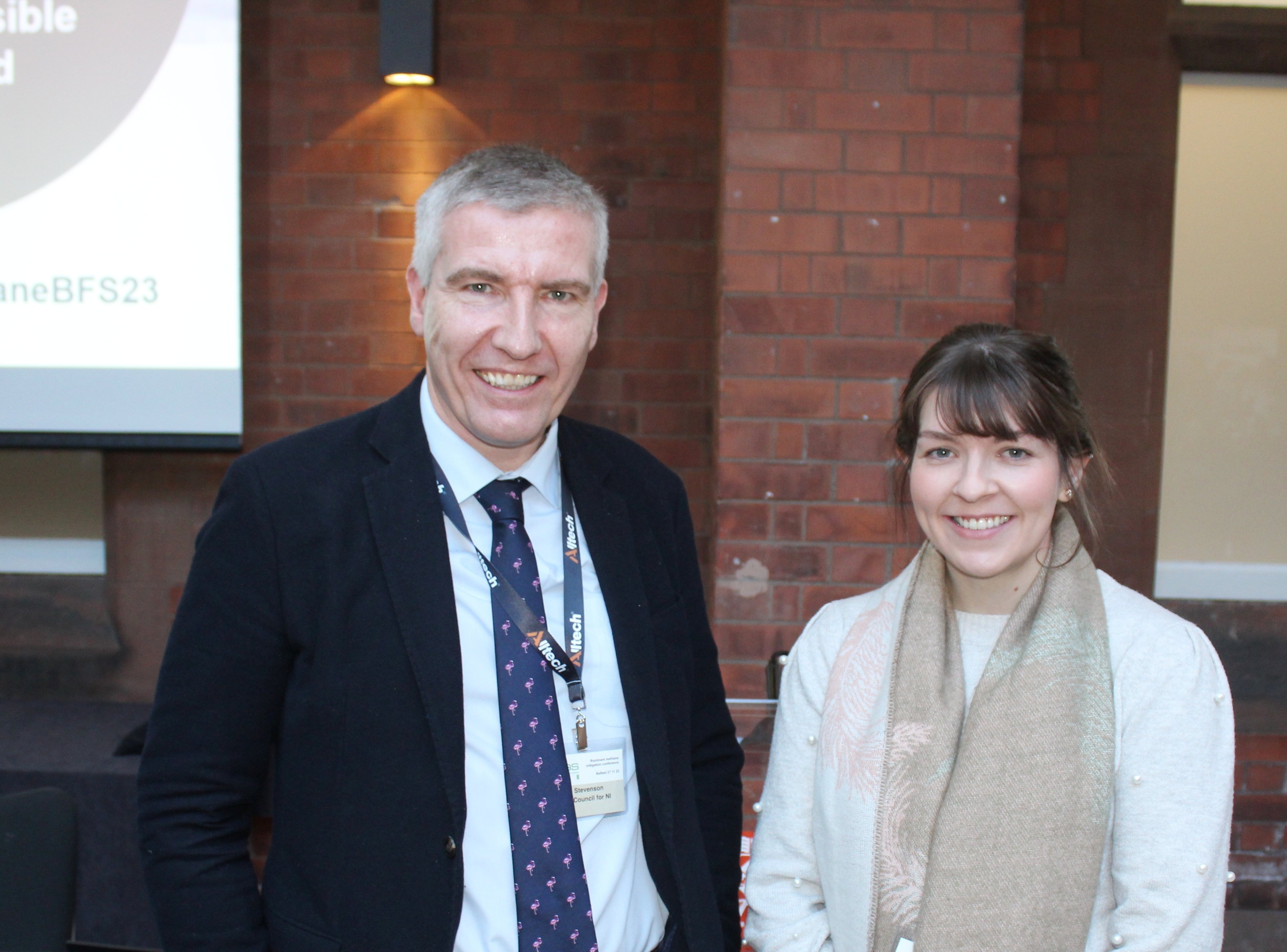 Attending the BSAS workshop: Ian Stevenson, Dairy Council for Northern Ireland and Lauren Cairns, LMC