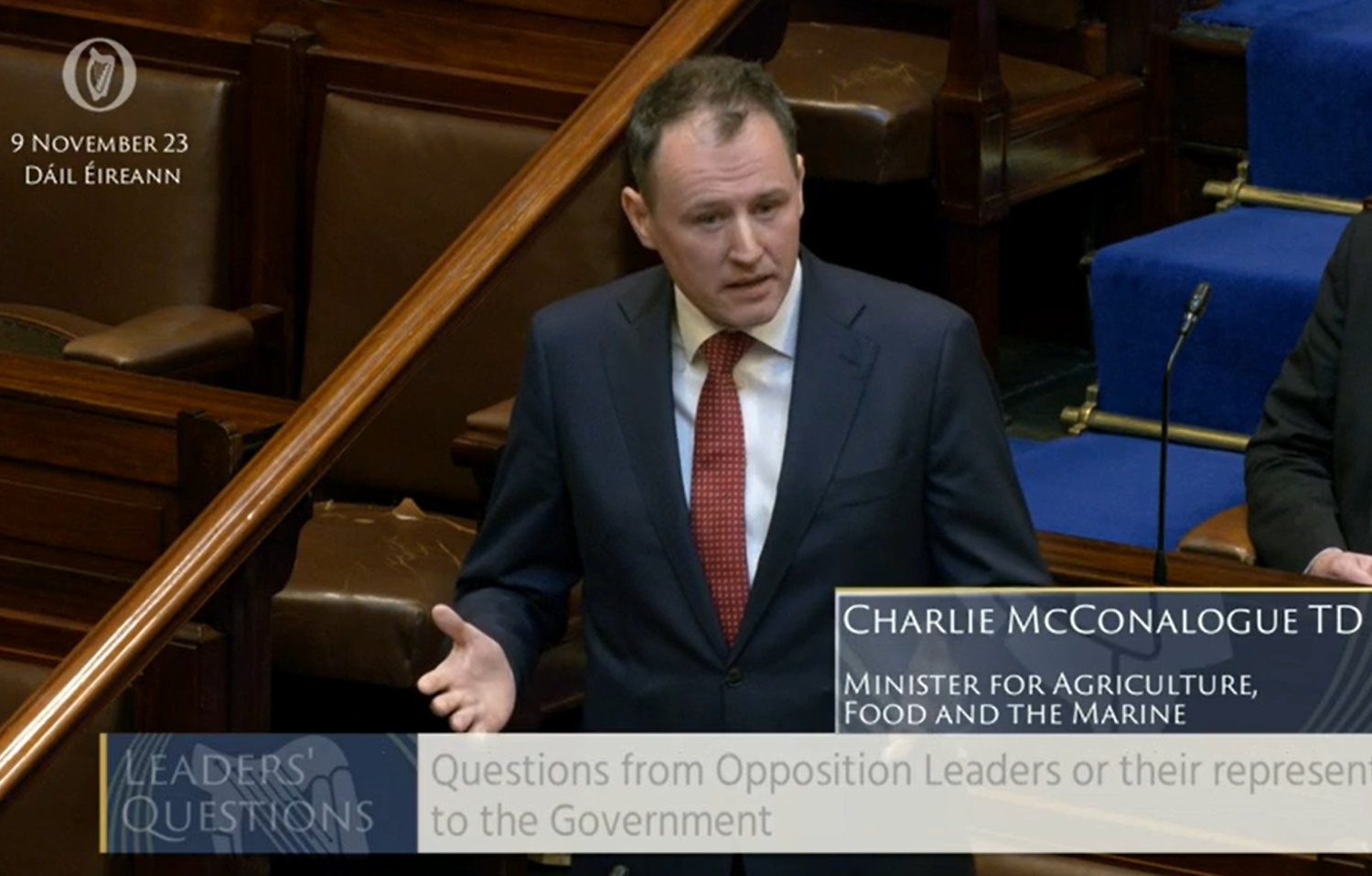 Minister for Agriculture, Food and the Marine, Charlie McConalogue