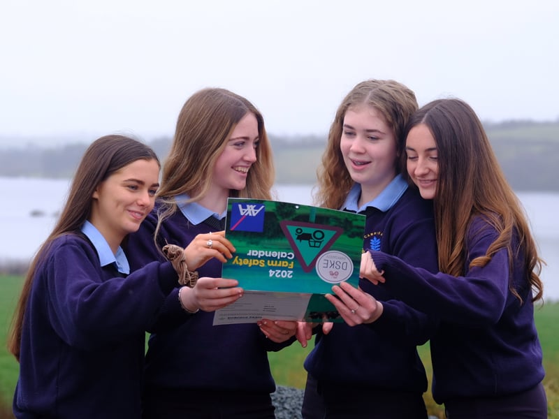 Left to right: Emma Flynn-Duffy, Saoirse Shanley, Danielle Hall, Kate Hart Carrigallen Vocational school