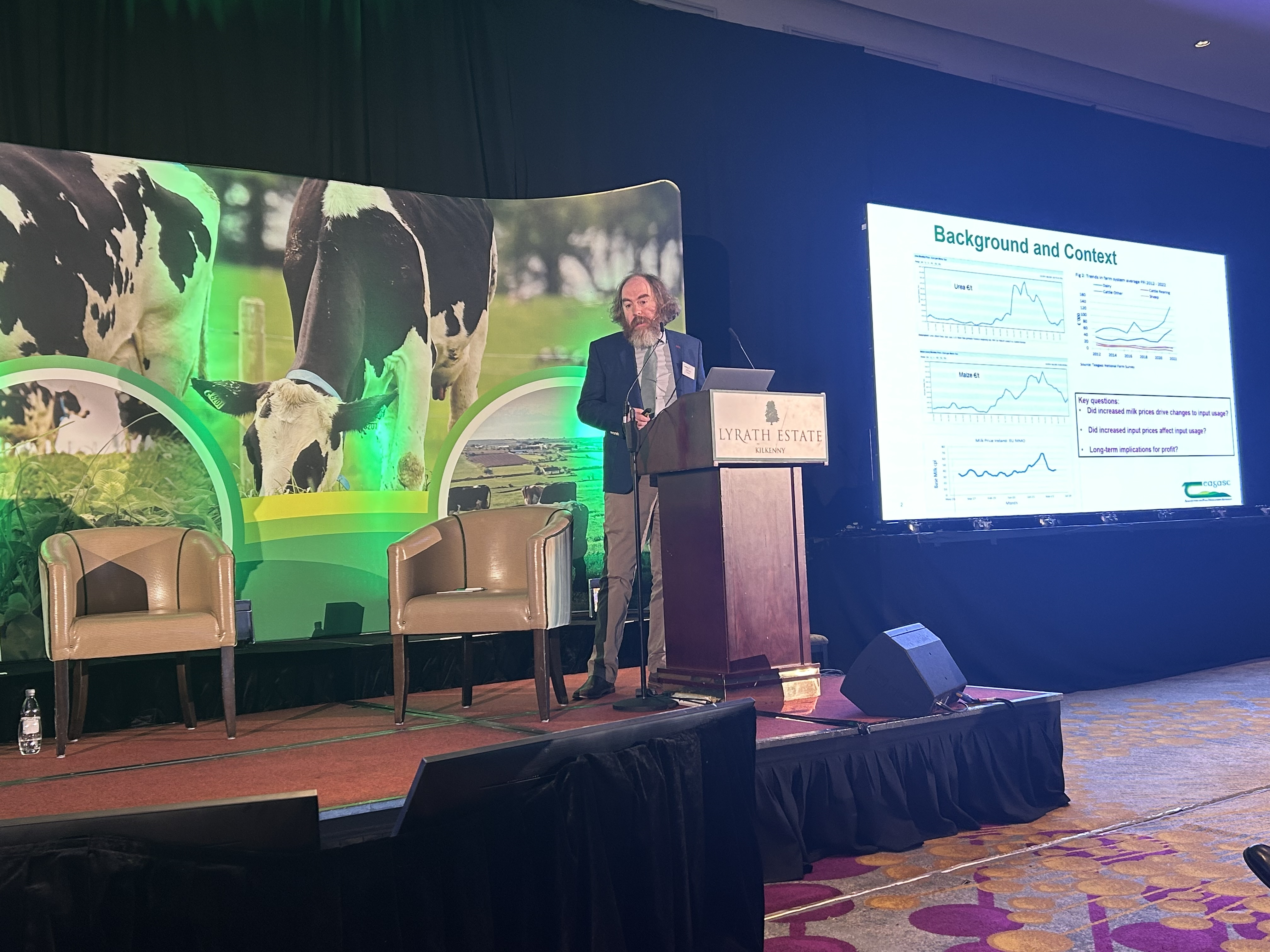Dr. Joe Patton speaking at the national dairy conference