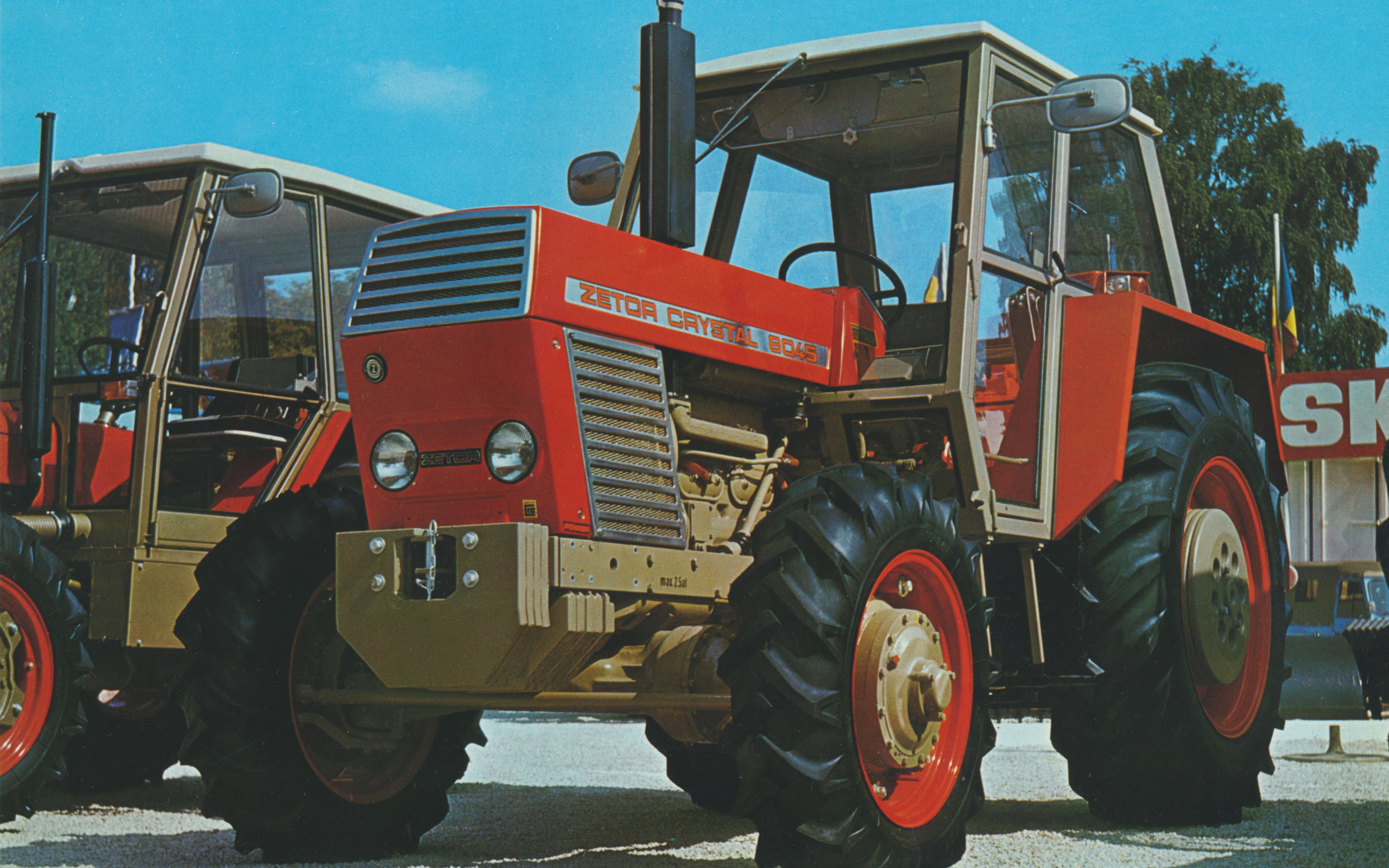 The Zetor 8045 was different from the 8011 in that it had four wheel drive