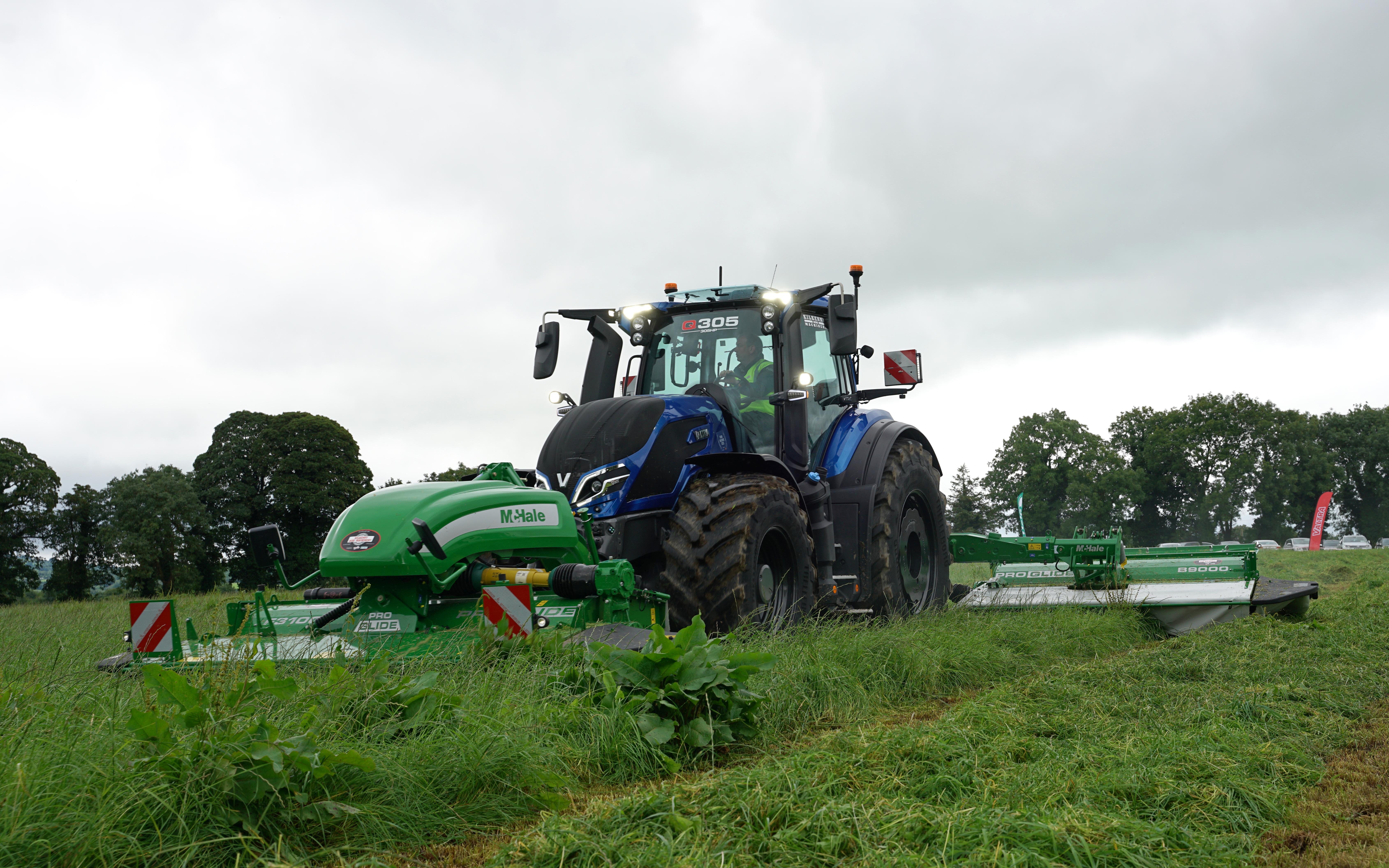 An open day at Kilkenny saw Valtra Tractors and McHale grassland equipment being put through their paces in typical Irish conditions