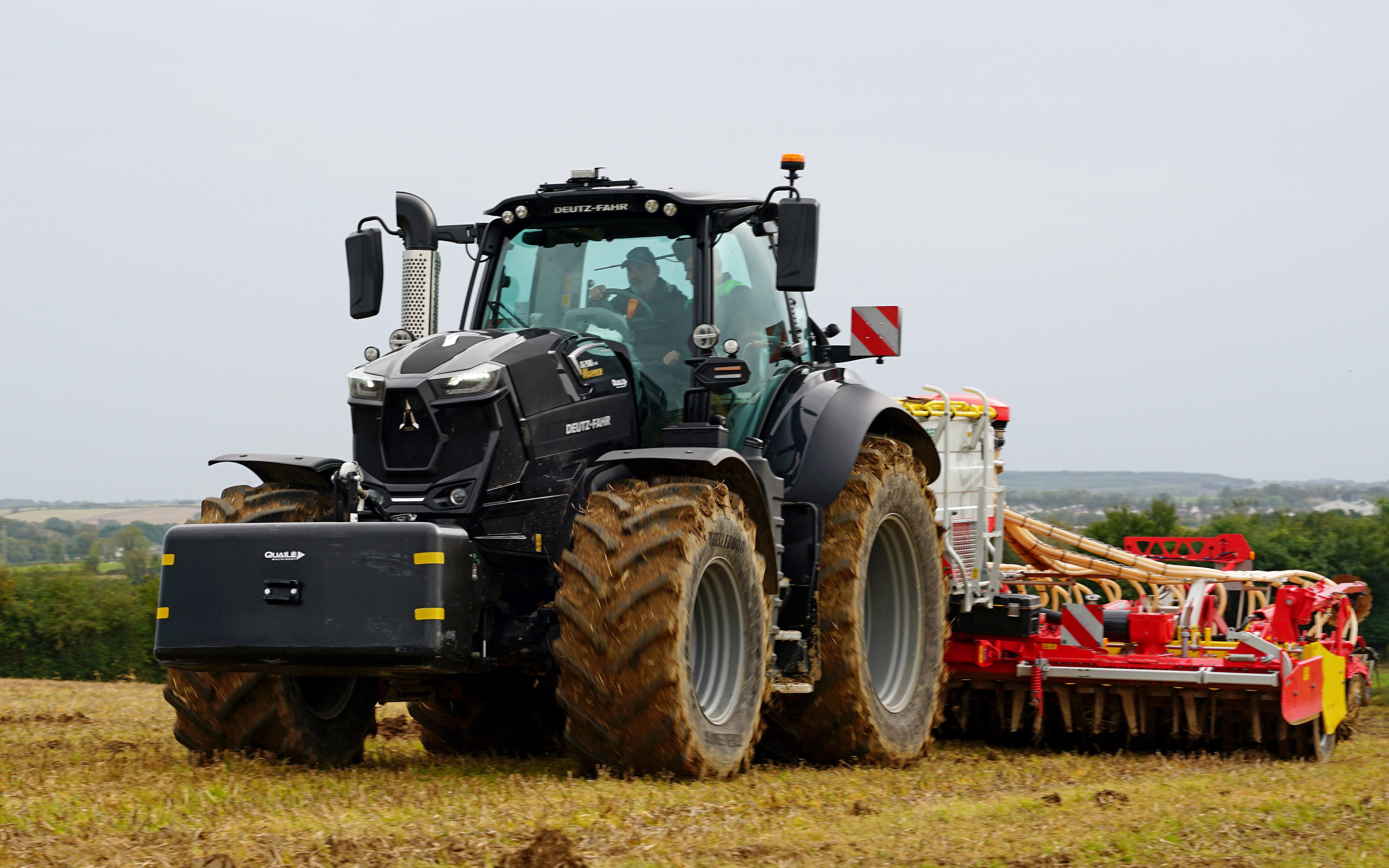 Deutz 6280 Warrior (in black) impressed with its cab comfort, as did all the Deutz tractors
