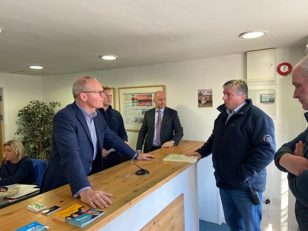 IFA Cork central chair, Conor O'Leary meeting Minister Simon Coveney today. Source: IFA