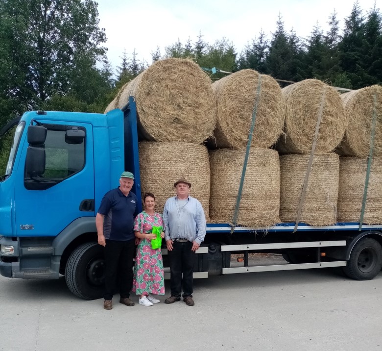 Dan Mc McCarthy, Kenmare Mart manager, Michelle Foley, HSE health promotion and improvement officer and Flor O’Brien, truck driver
