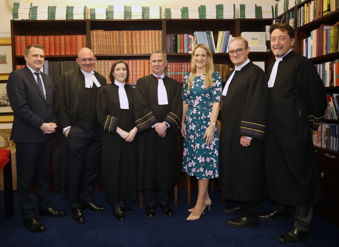 Minister for Justice, Helen McEntee formally launching the Planning and Environment court division of the High Court. Image Source: Courts Service