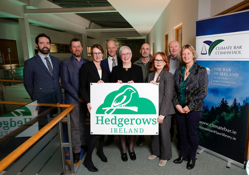(L-R) Brian Leddin, Green Party, Steven Matthews, Green Party, Leesha O'Driscoll SC, Alan Moore Hedgerows Ireland, Sara Phelan SC, Neil Foulkes Hedgerows Ireland, Cliona Kimber SC, Source: Hedgerows Ireland