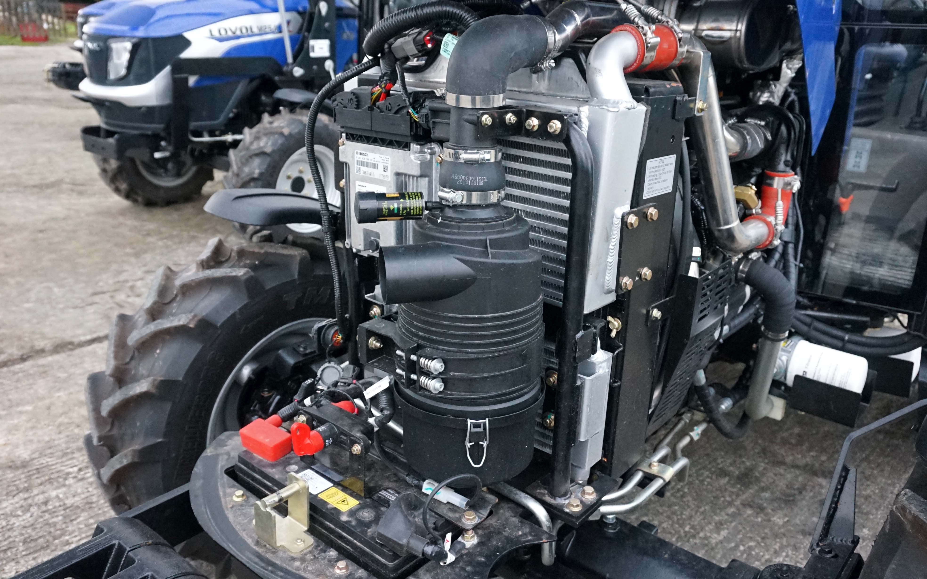 Access to the engine is generous and straightforward on the Lovol range