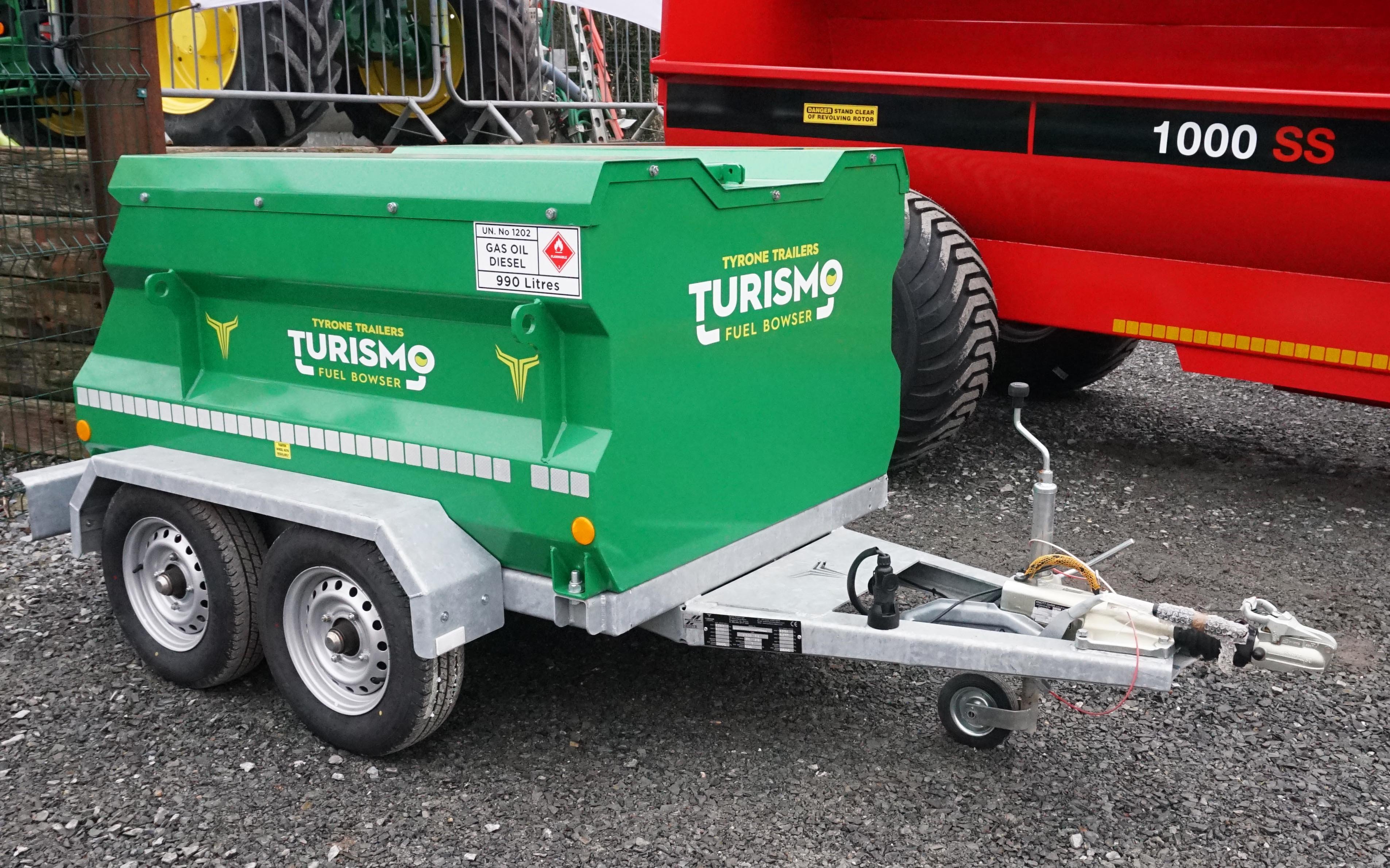 New stock includes this towed fuel bunker, the latest offering from Tyrone Trailers